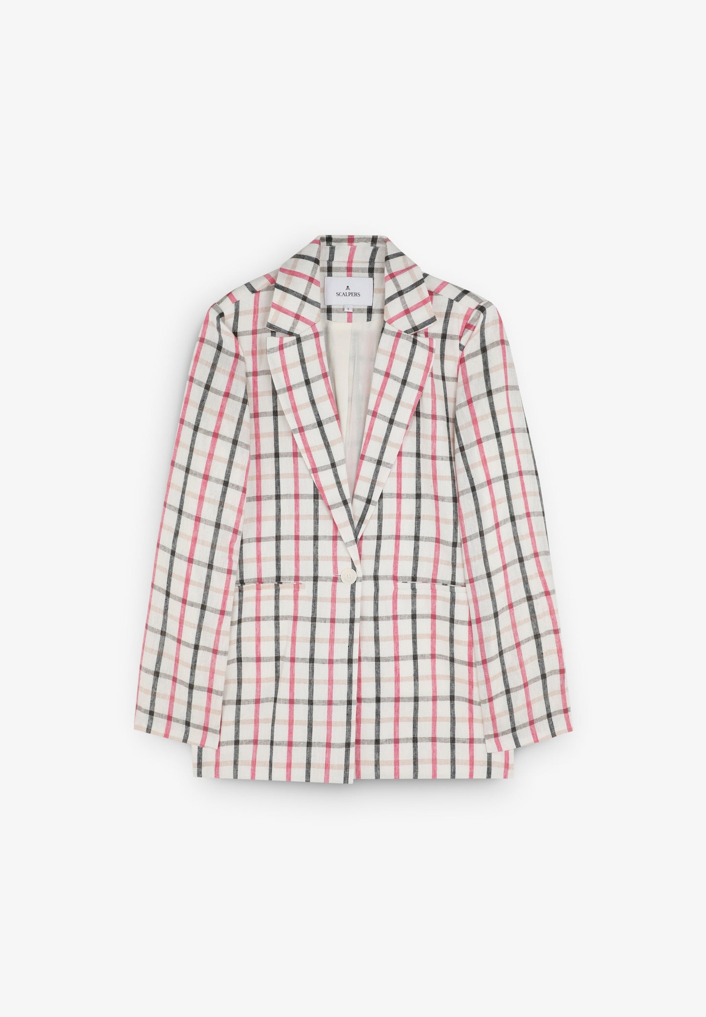 VESTE LIN IMPRIMÉ VICHY