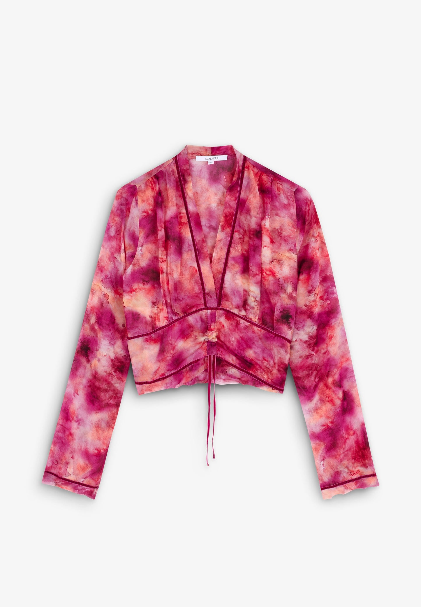 CHEMISIER TIE AND DYE LISERÉ VELOURS