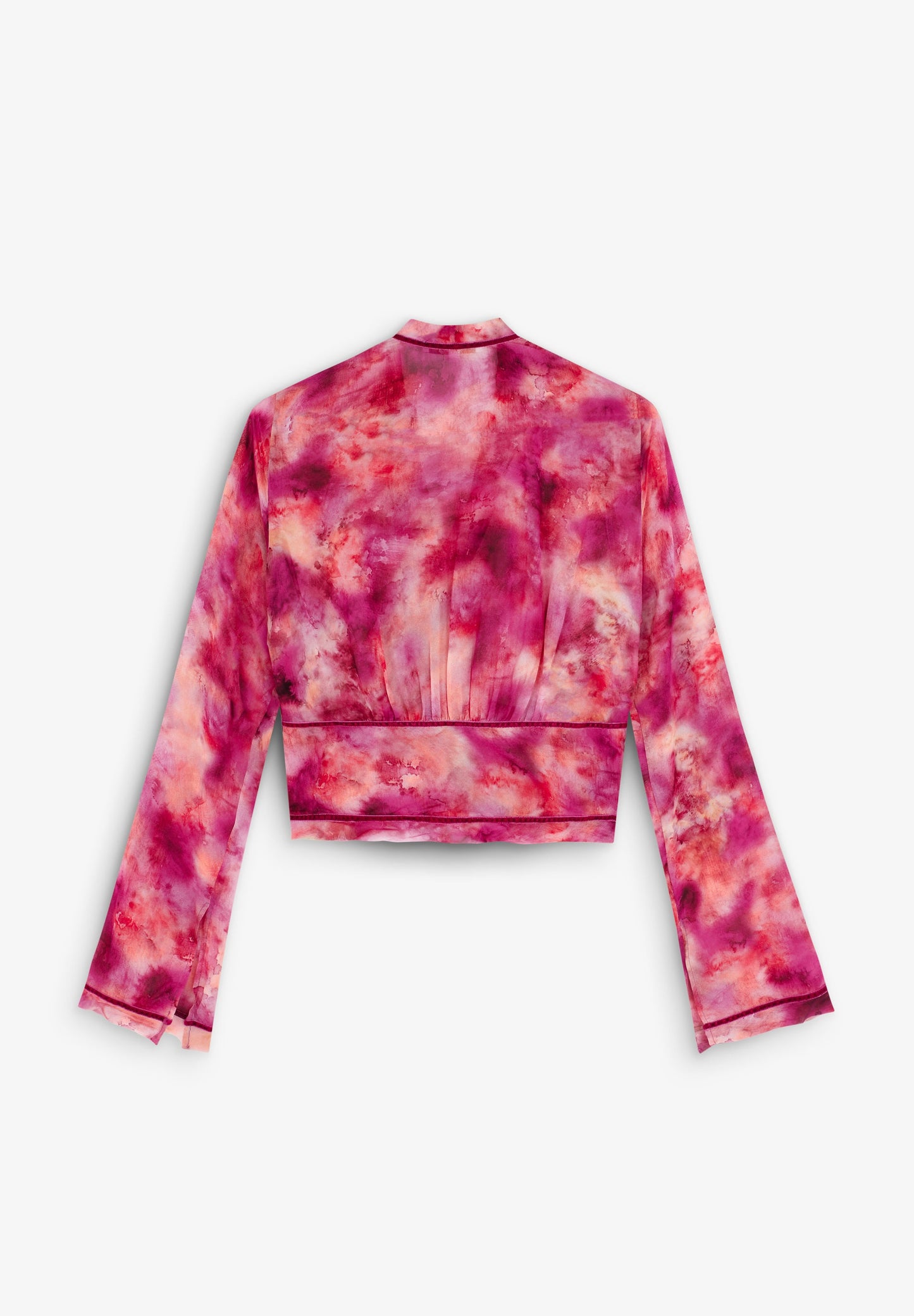 CHEMISIER TIE AND DYE LISERÉ VELOURS