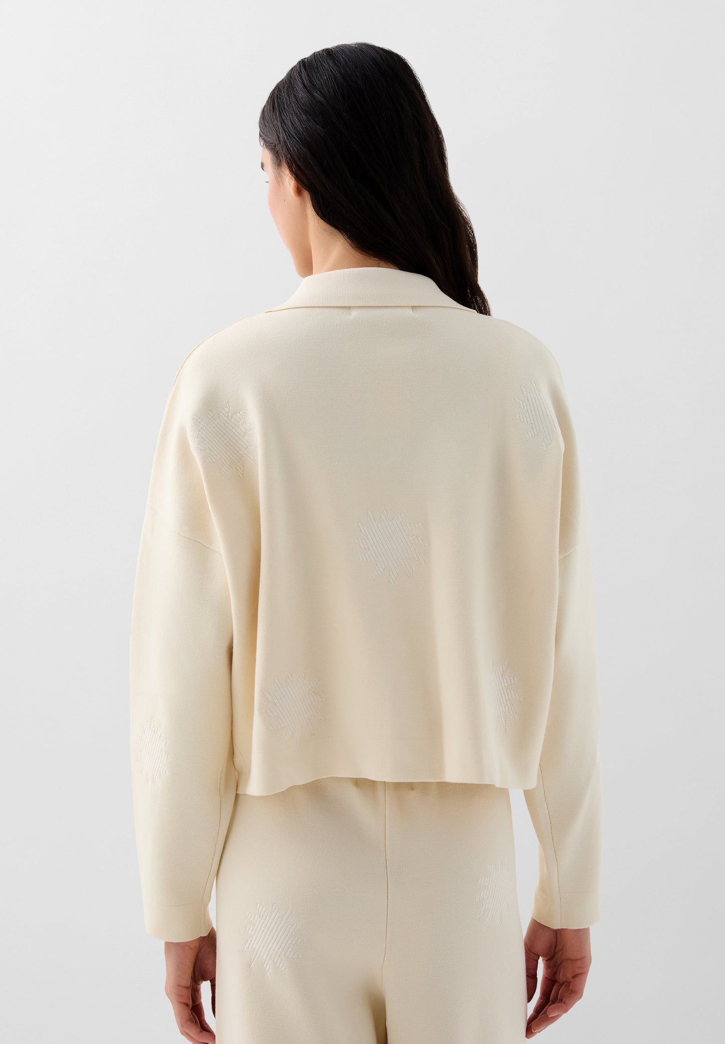 KNIT CARDIGAN WITH SUN DETAILS