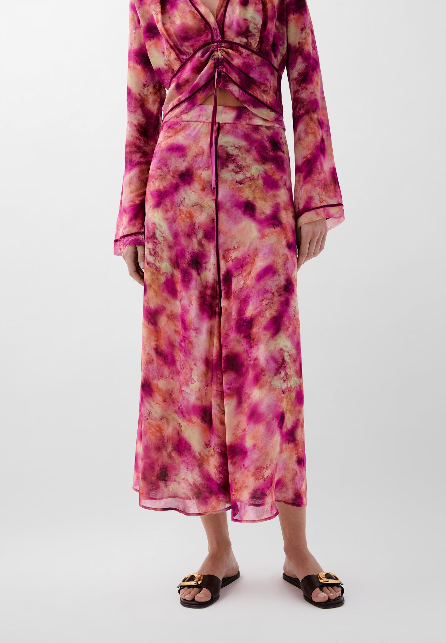 TIE-DYE PRINT SKIRT