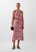PRINTED GATHERED SKIRT