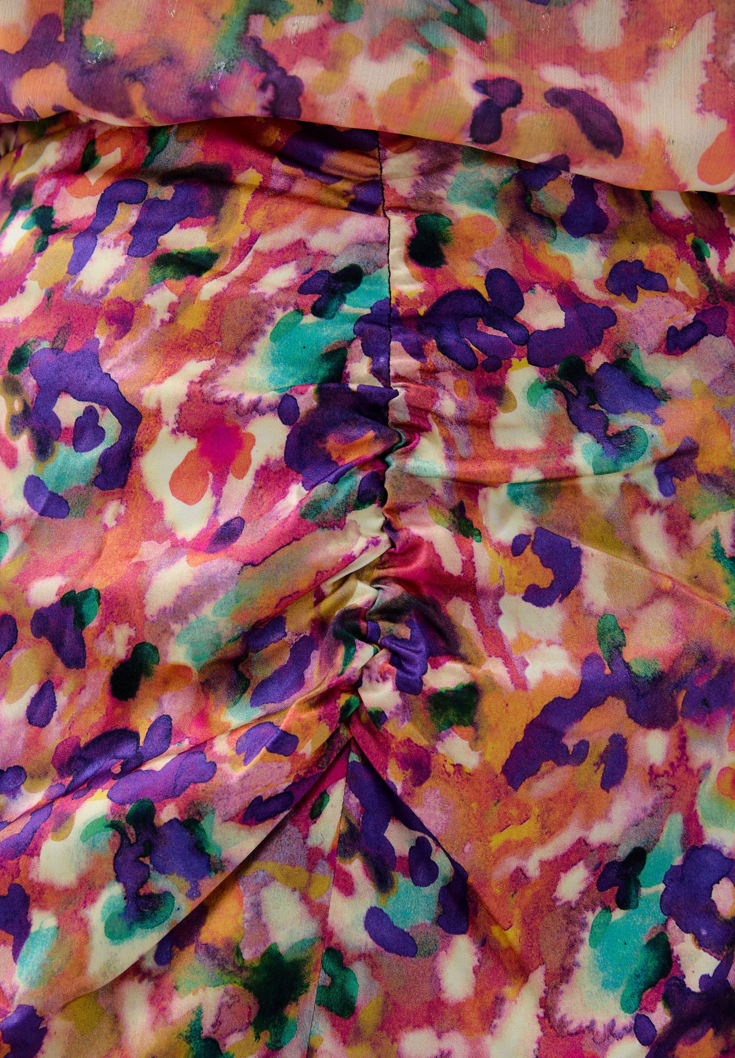 PRINTED GATHERED SKIRT