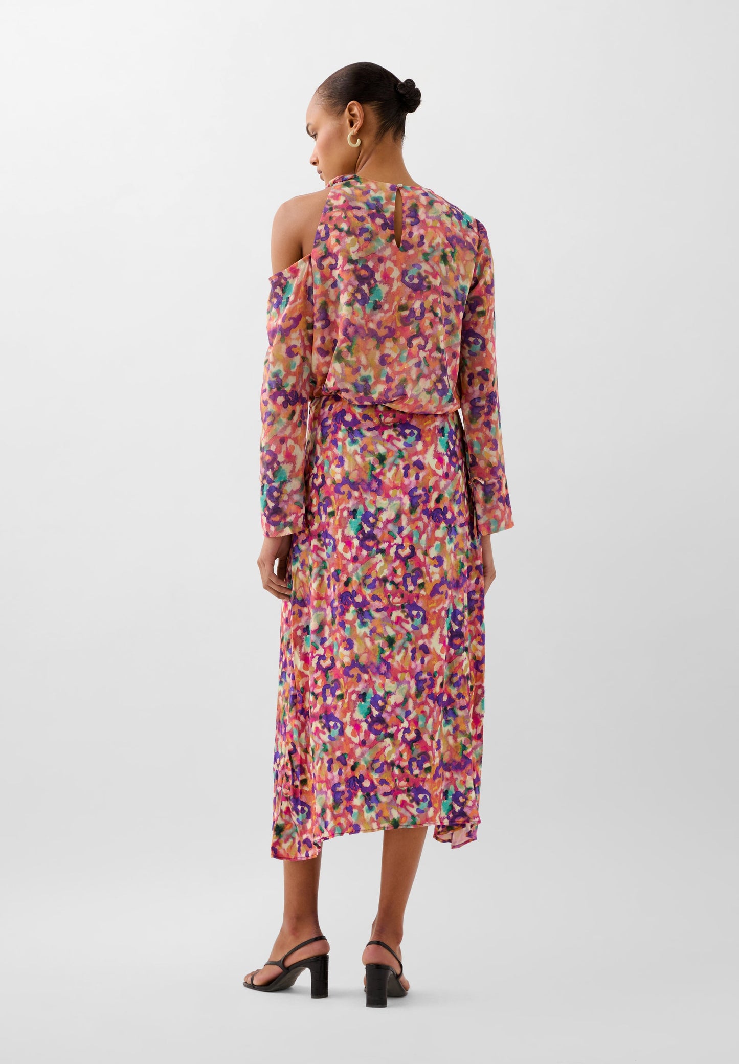 PRINTED GATHERED SKIRT