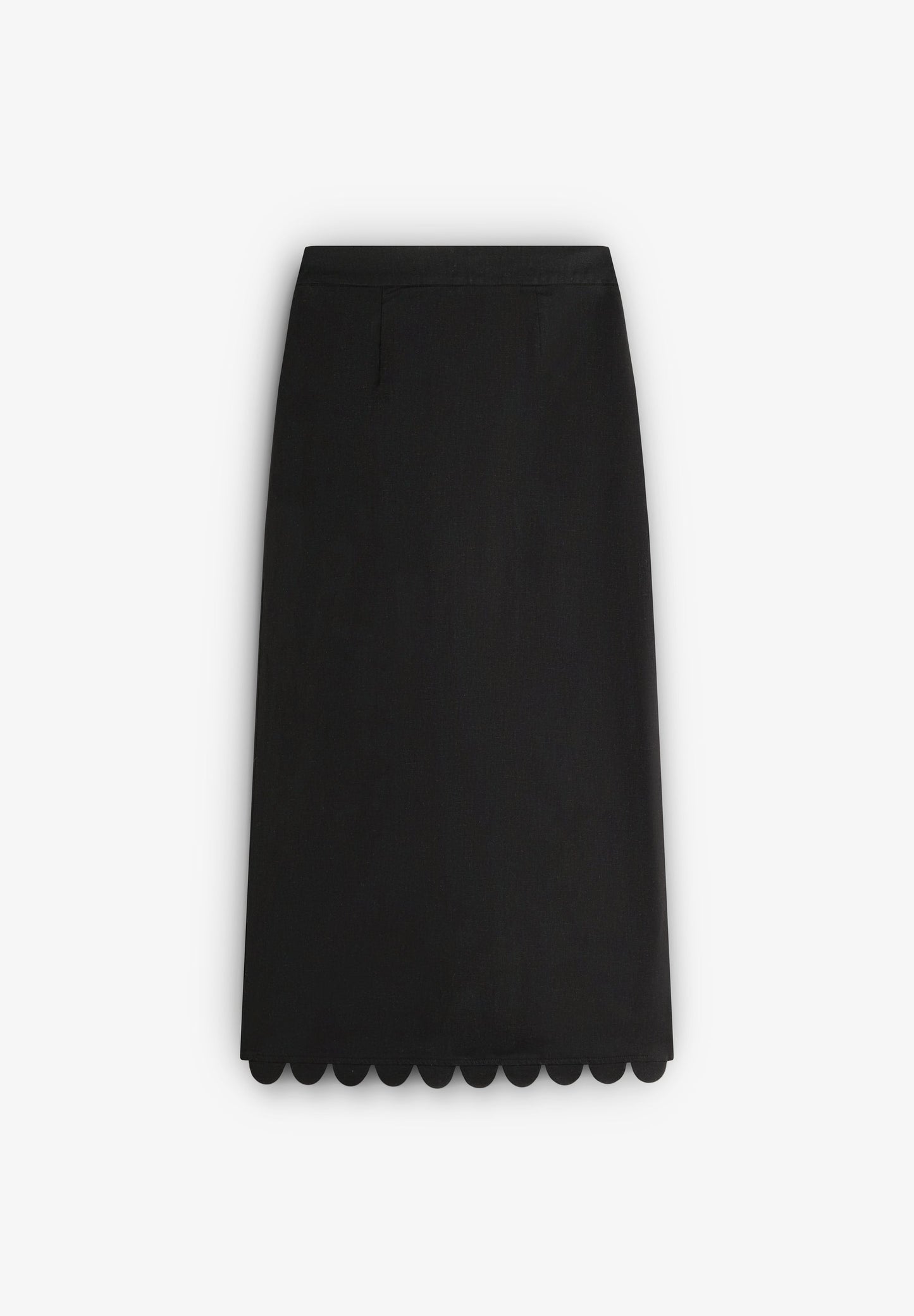 LINEN MIDI SKIRT