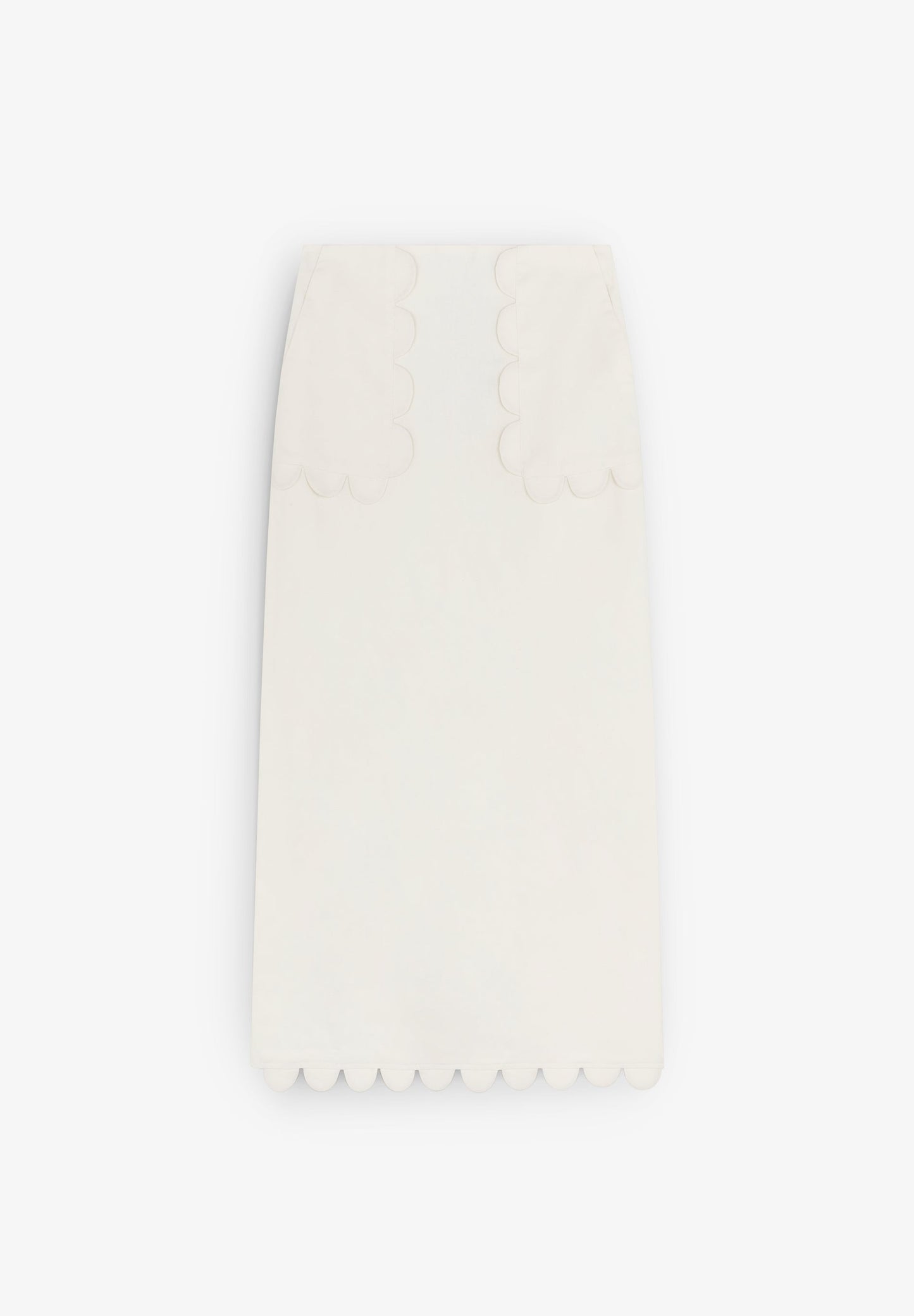 LINEN MIDI SKIRT