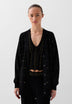 KNIT CARDIGAN WITH RHINESTONE DETAILS