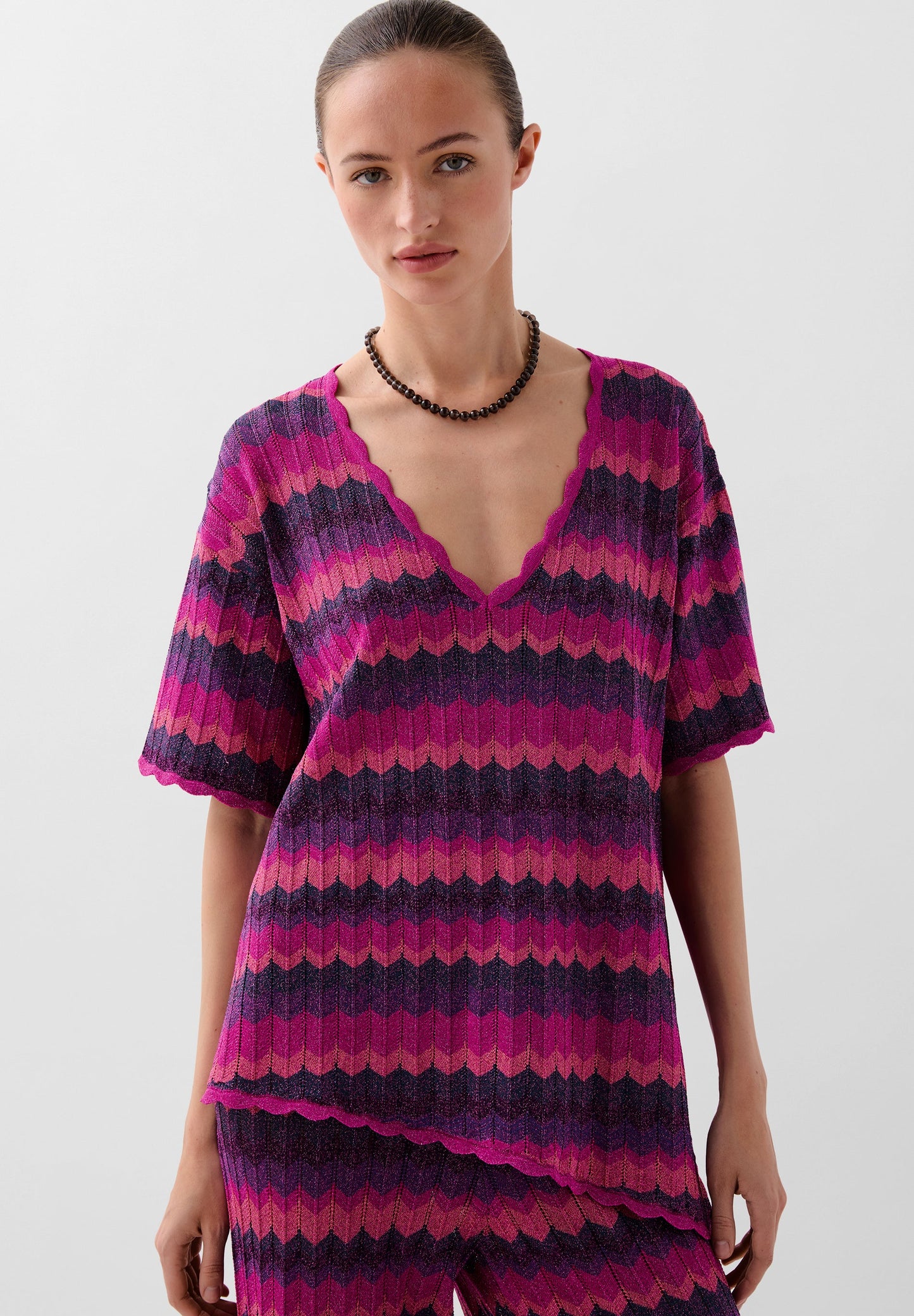 PULL MAILLE LUREX AJOURÉ