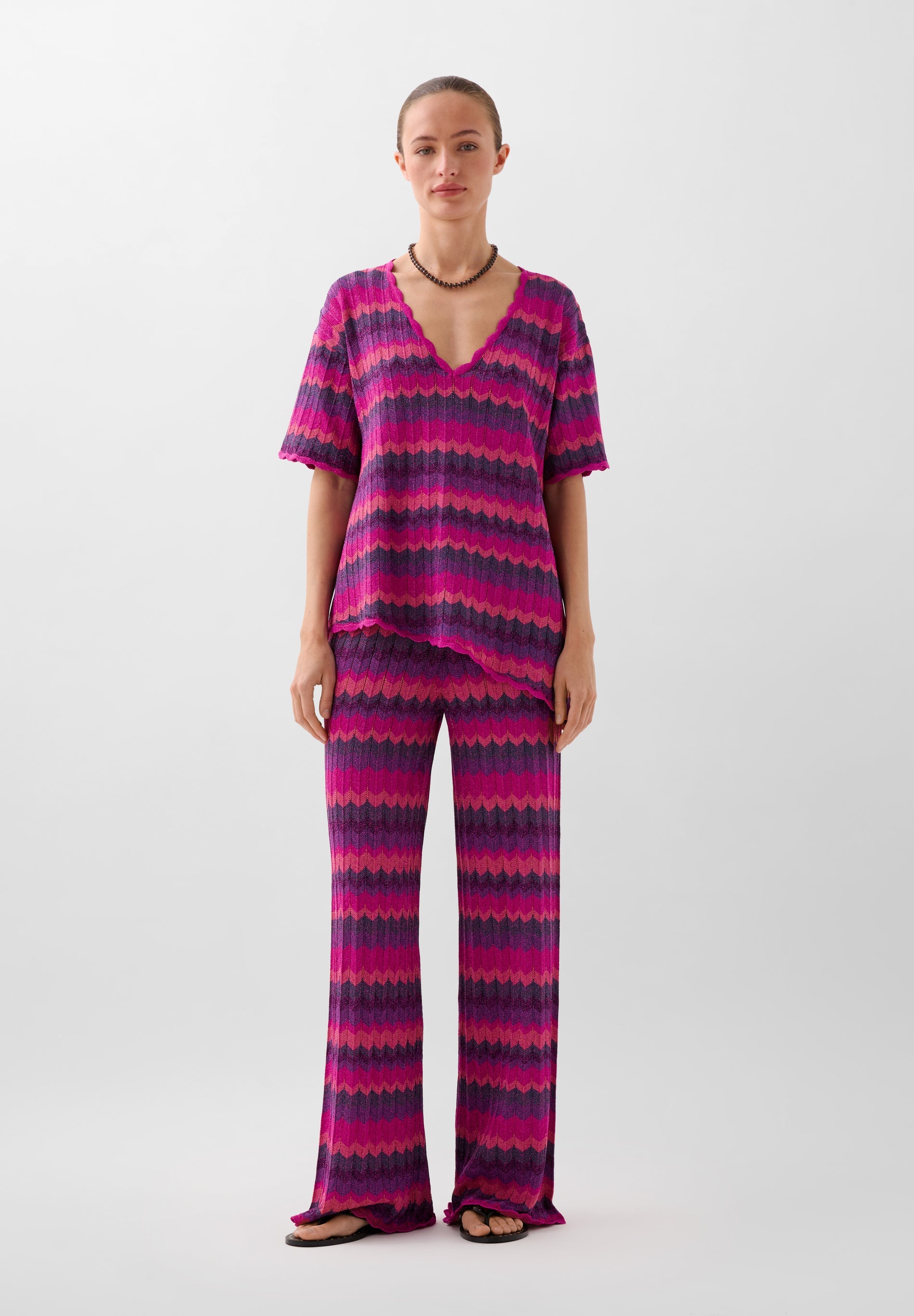 PANTALON MAILLE LUREX