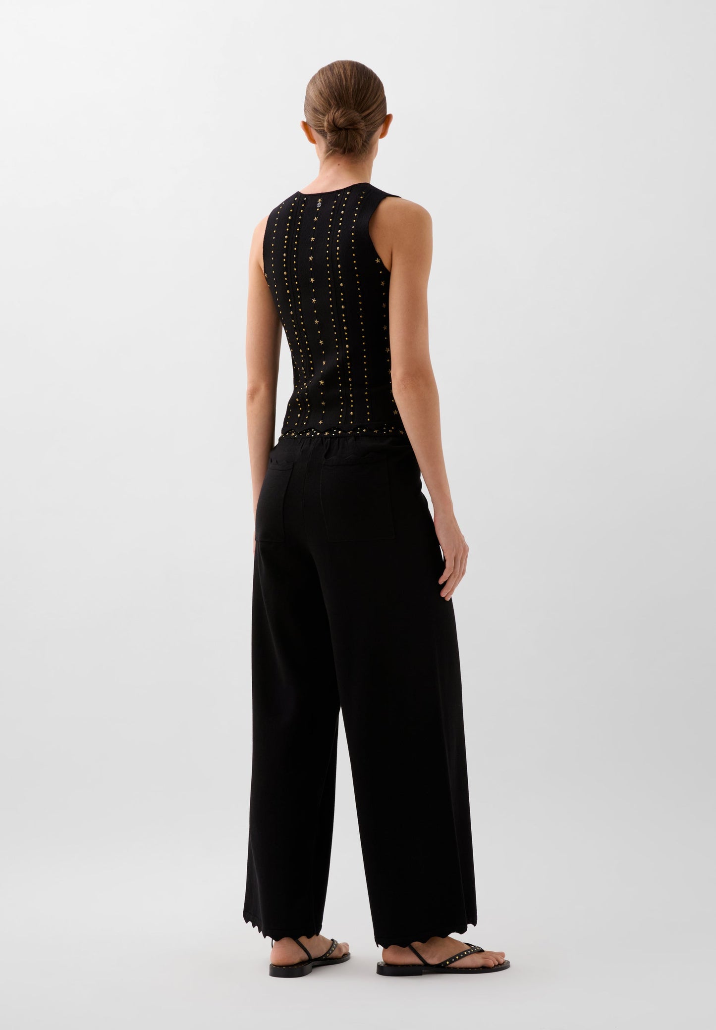 PANTALON MAILLE CLOUS