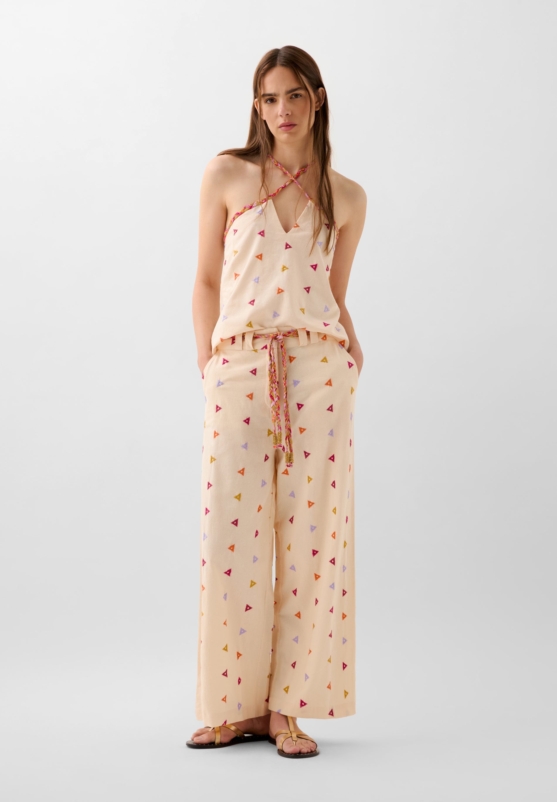 PANTALON BRODERIES TRIANGLES