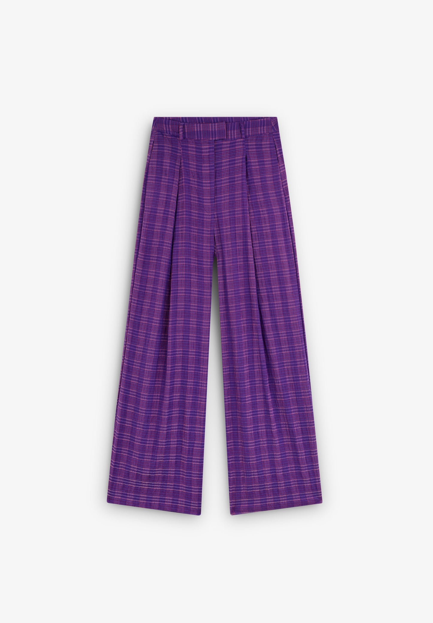 PANTALON À RAYURES FULL LENGTH PINCES
