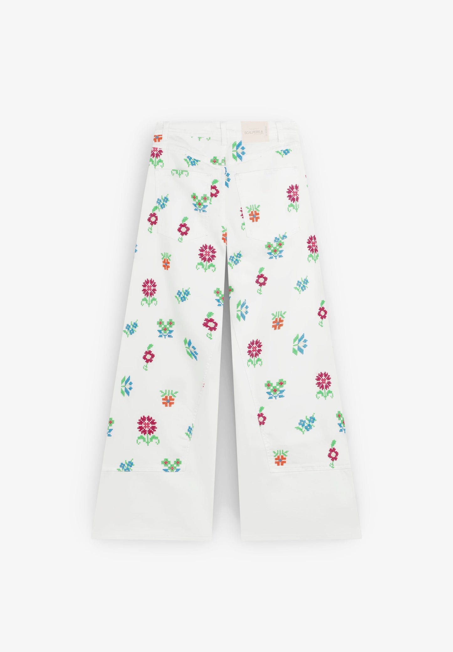 JUPE-CULOTTE BRODERIES FLEURS