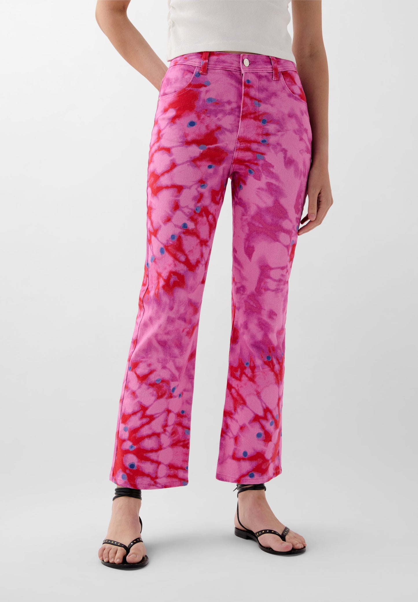 PANTALON EN DENIM IMPRIMÉ SCSUMMER