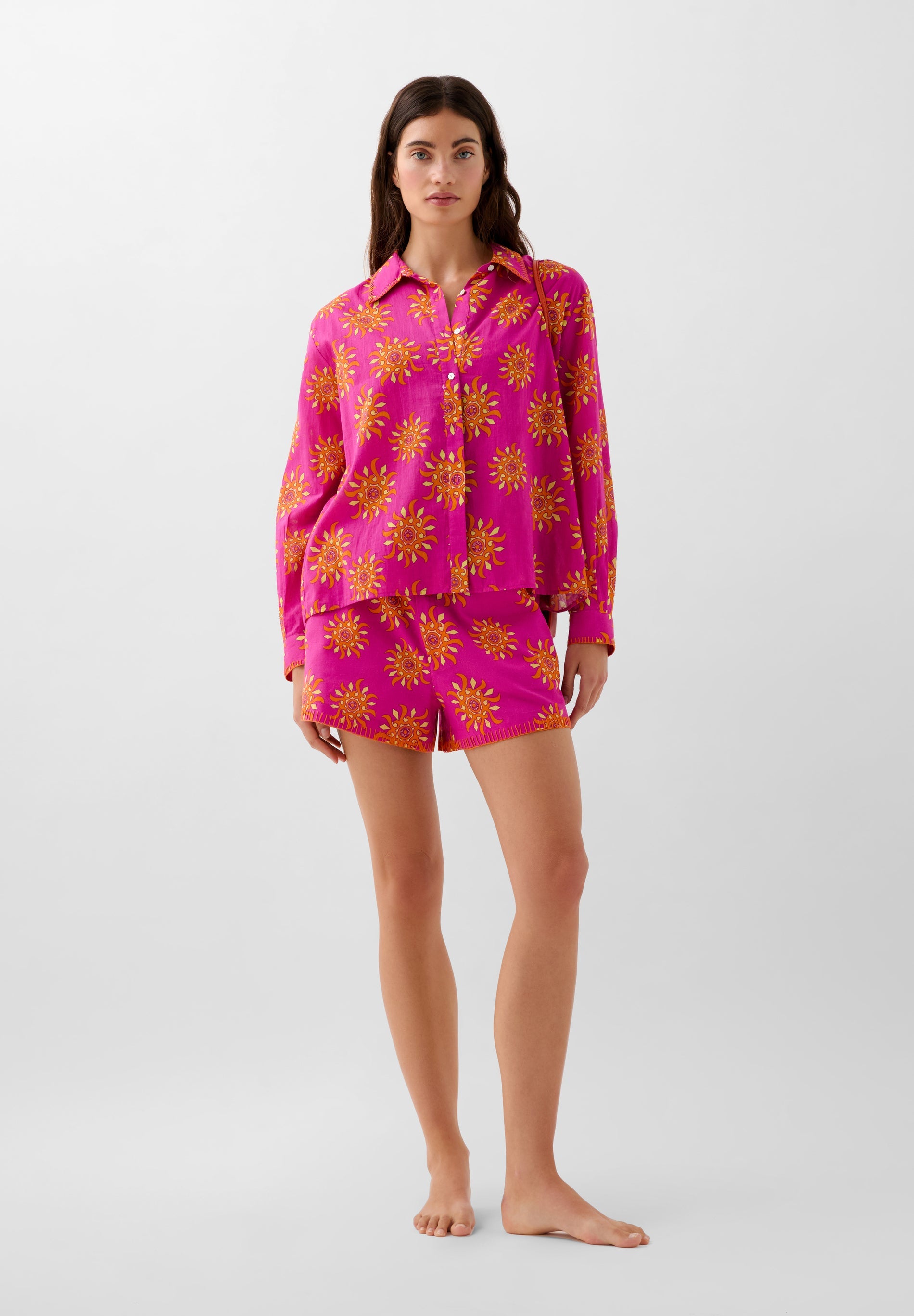 SHORT EN COTON IMPRIMÉ