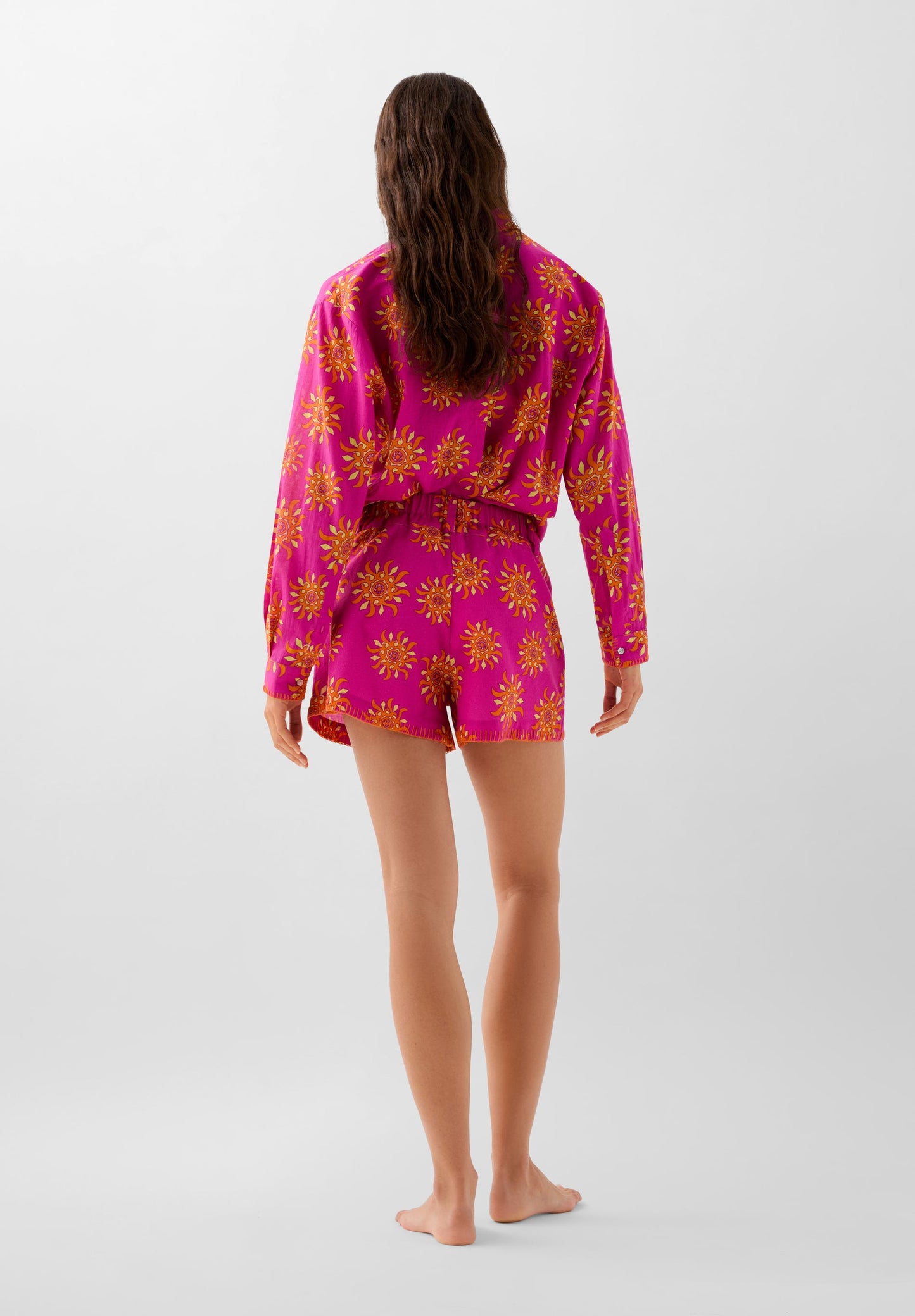 PRINTED COTTON SHORTS