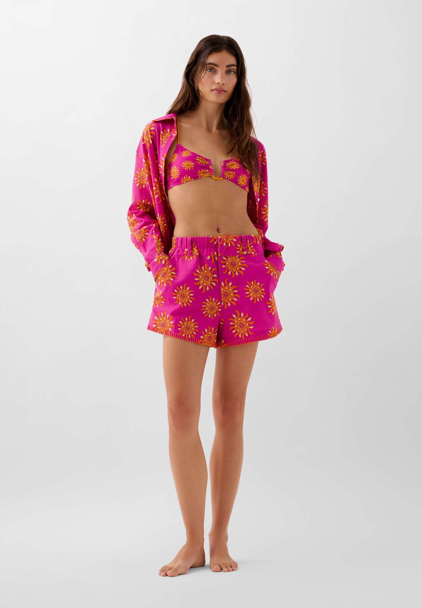 SHORT EN COTON IMPRIMÉ