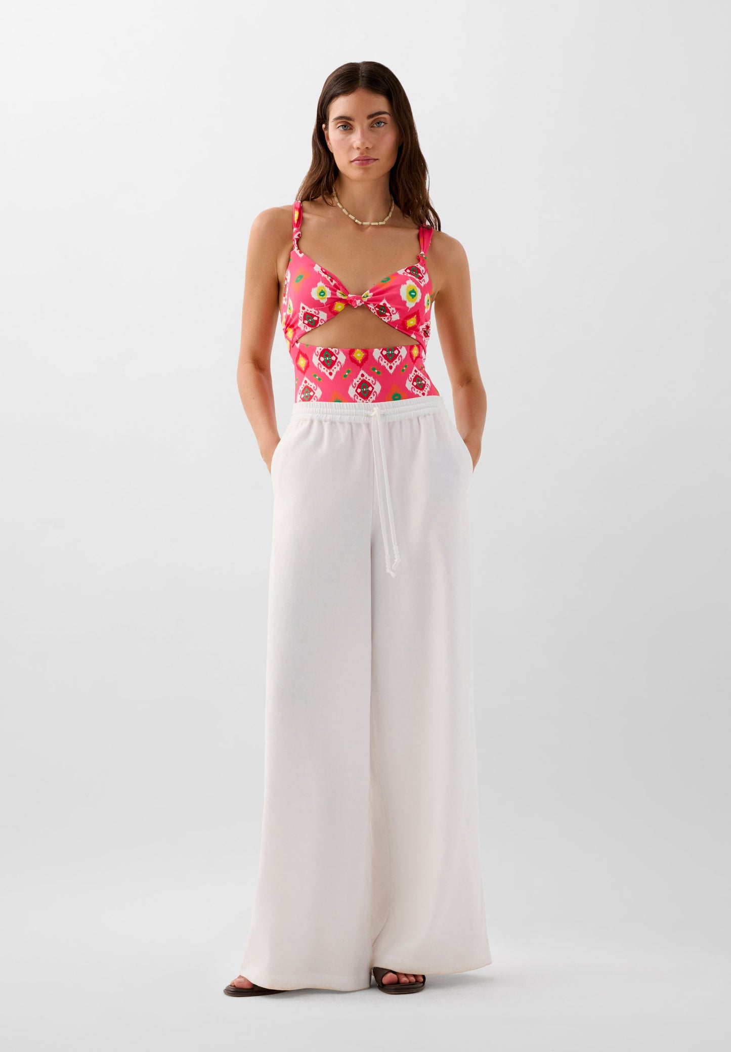 ETHNIC PRINT SWIMSUIT