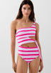 STRIPED ASYMMETRIC TRIKINI