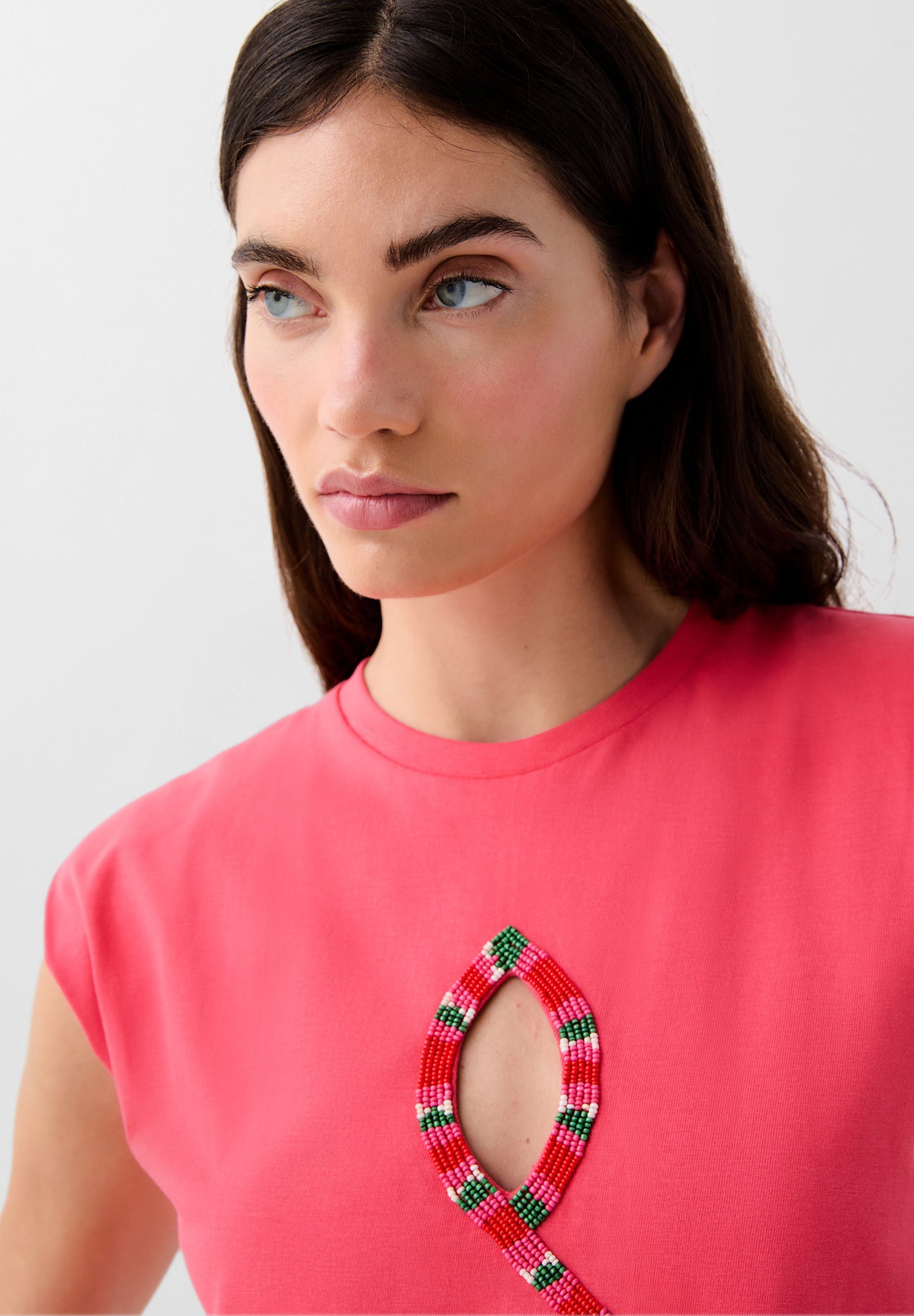 T-SHIRT OUVERTURE PERLES