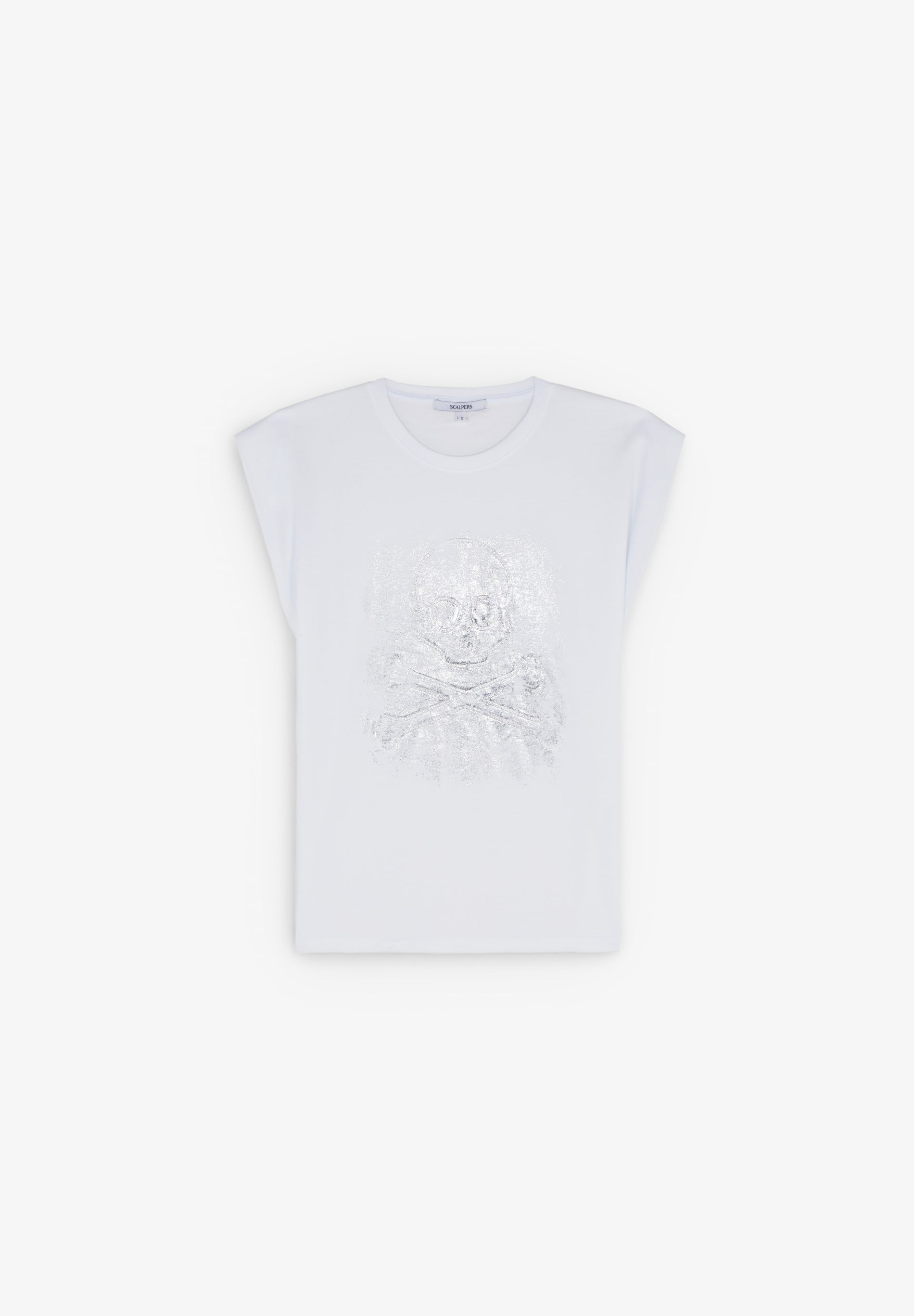 SCFOIL EMB SKULL TEE