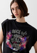 T-SHIRT WITH FRONT ROCK PRINT