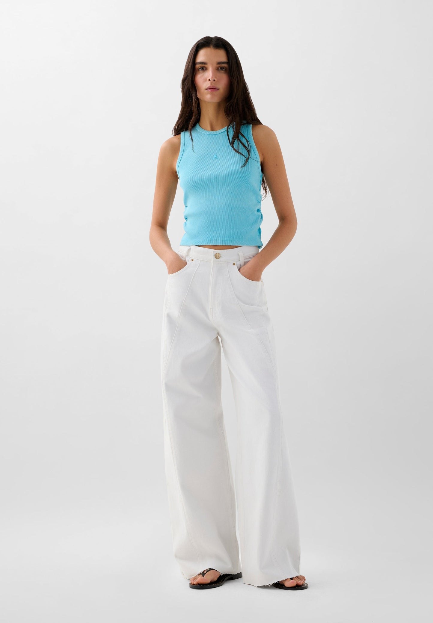 DÉBARDEUR FRONCÉ CÔTÉS