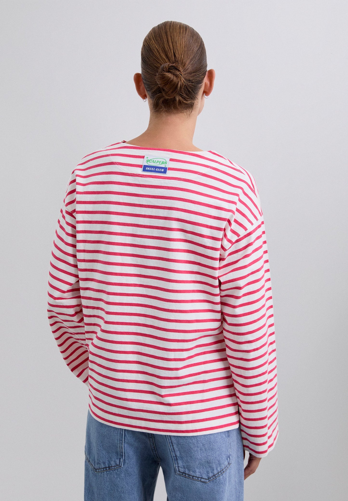 SCSTRIPES LABEL LS TEE