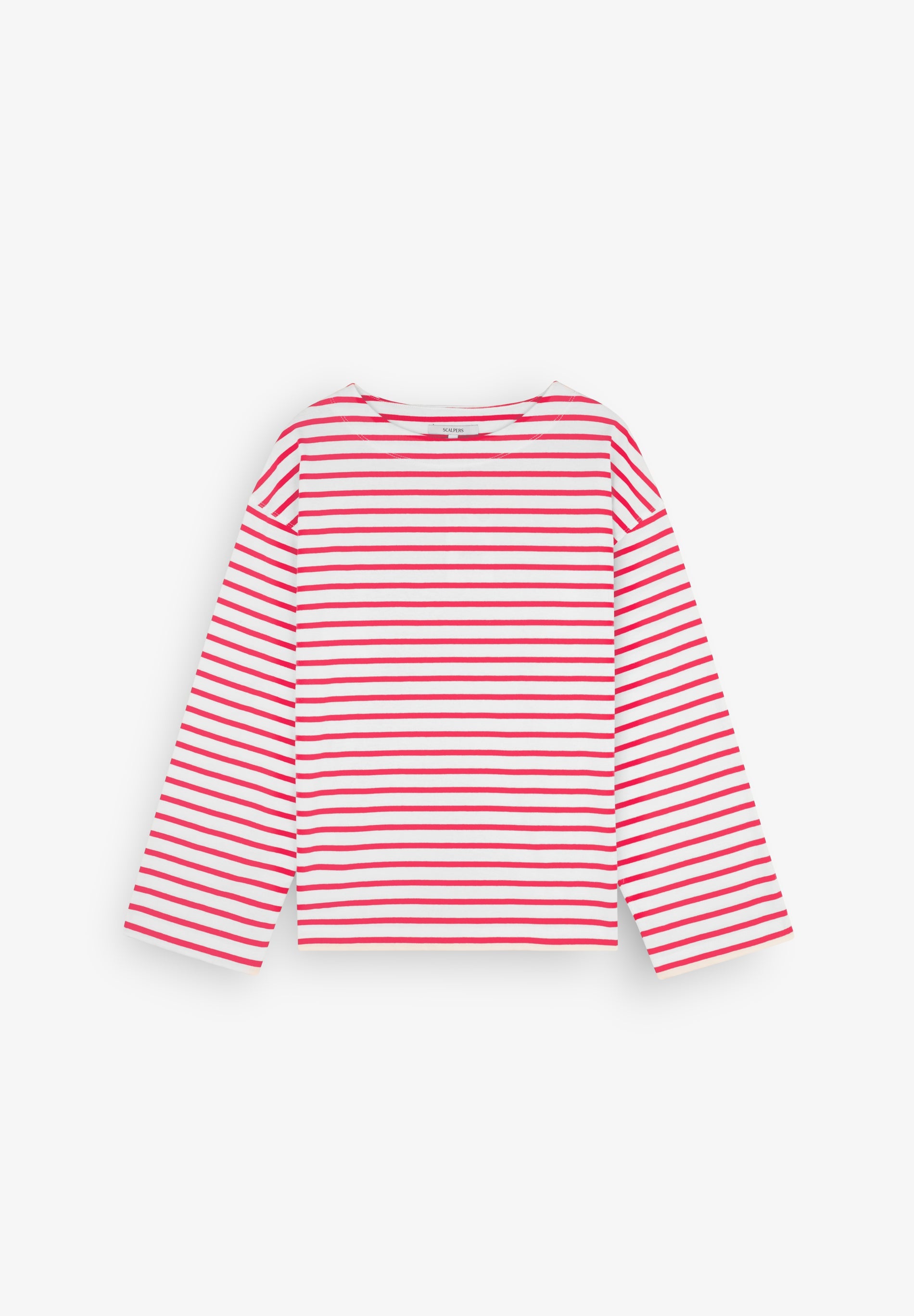 SCSTRIPES LABEL LS TEE
