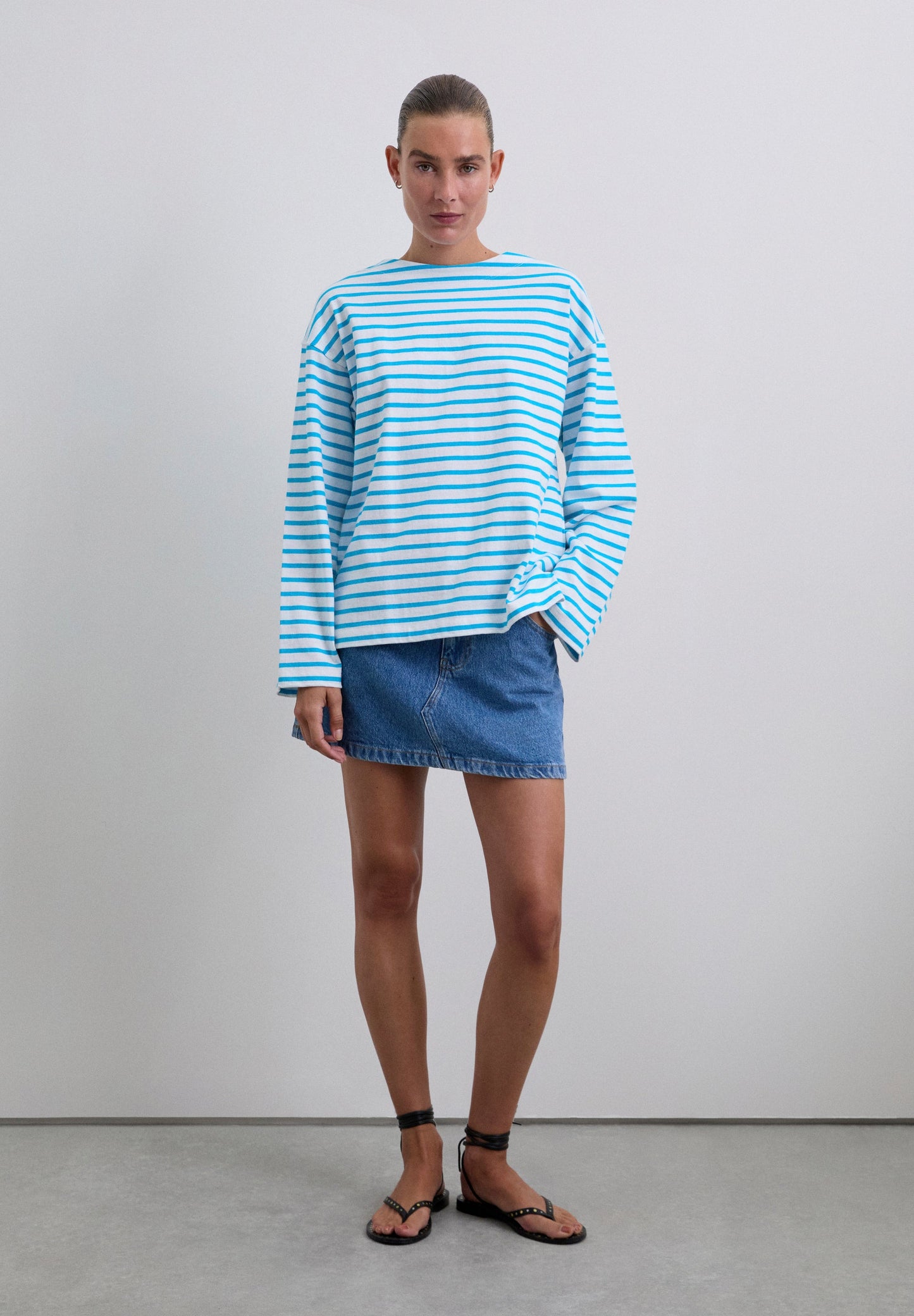 SCSTRIPES LABEL LS TEE