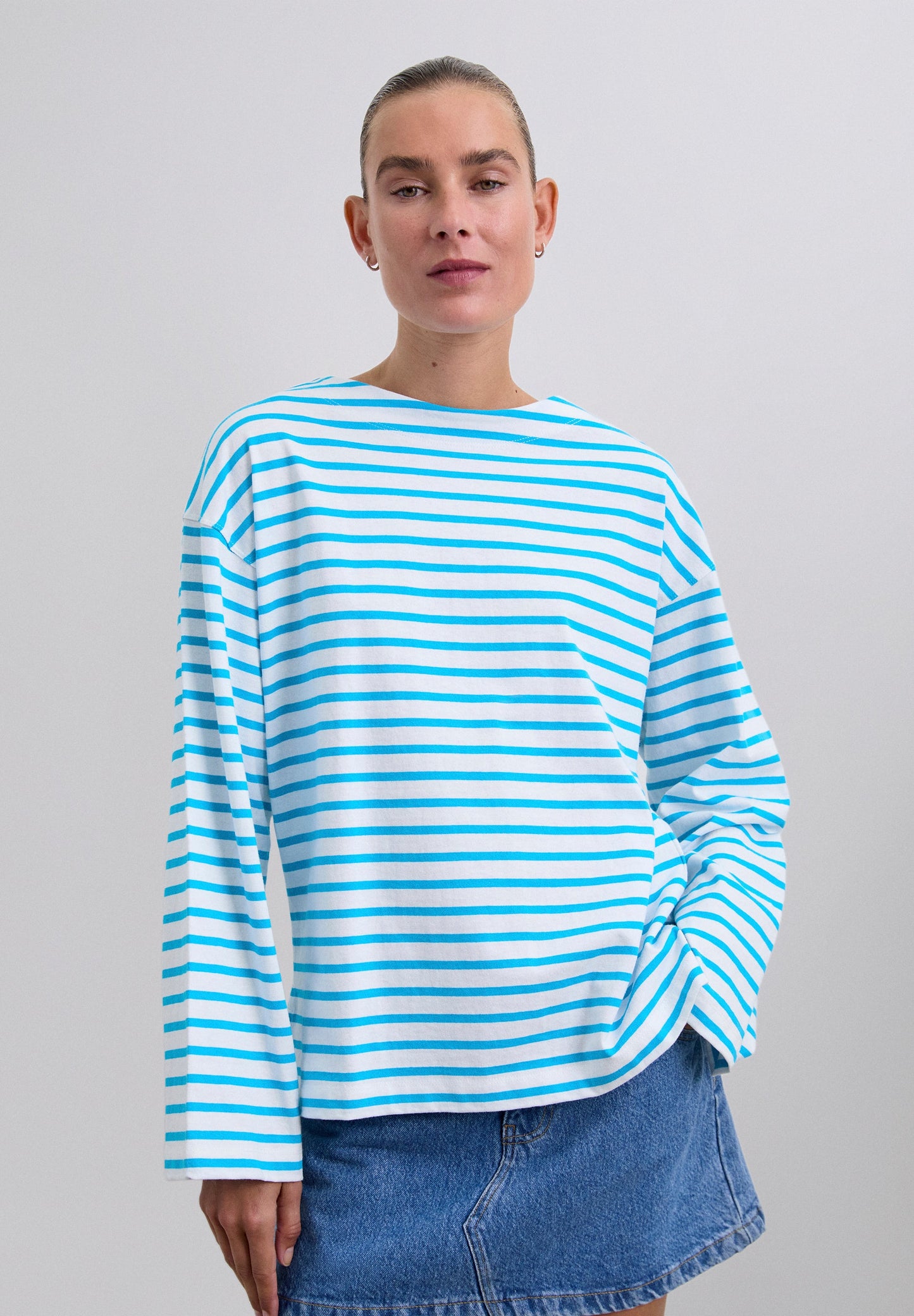 SCSTRIPES LABEL LS TEE