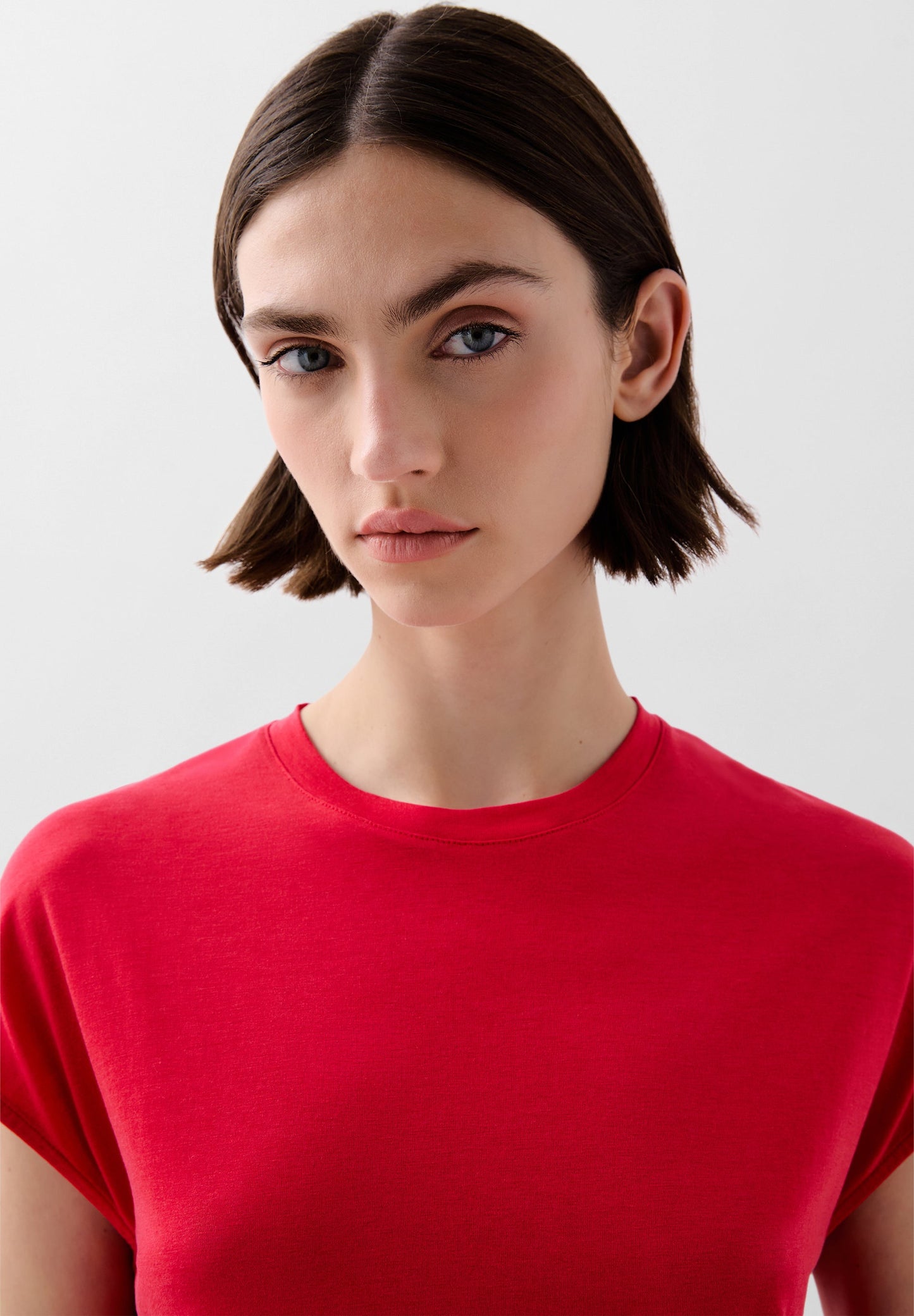 T-SHIRT WITH SIDE GATHERING