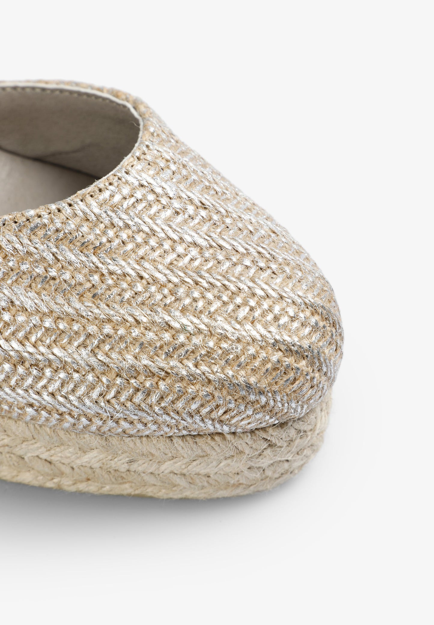 METAL WEDGE ESPADRILLES