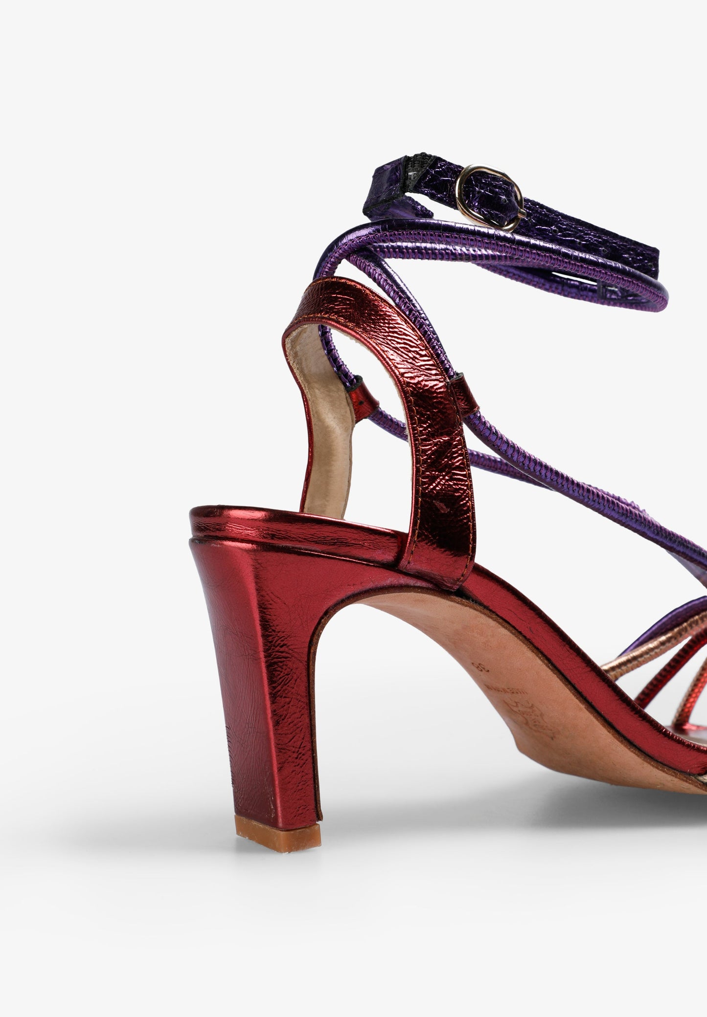 SANDALES TALON NŒUD MULTICOLORE