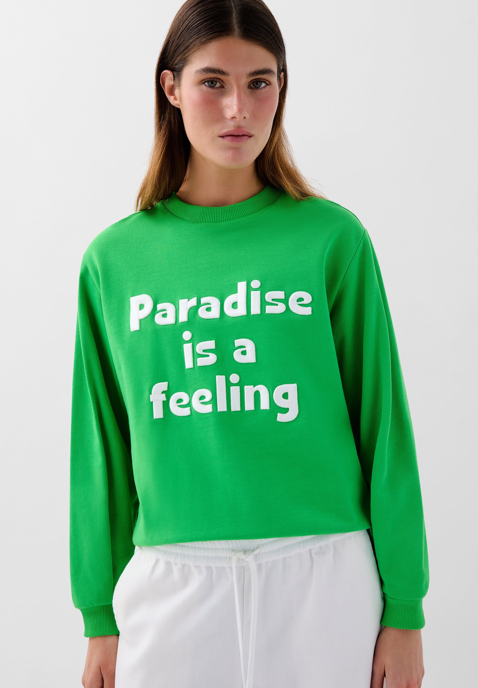 SLOGAN PRINT SWEATSHIRT