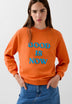 SLOGAN PRINT SWEATSHIRT