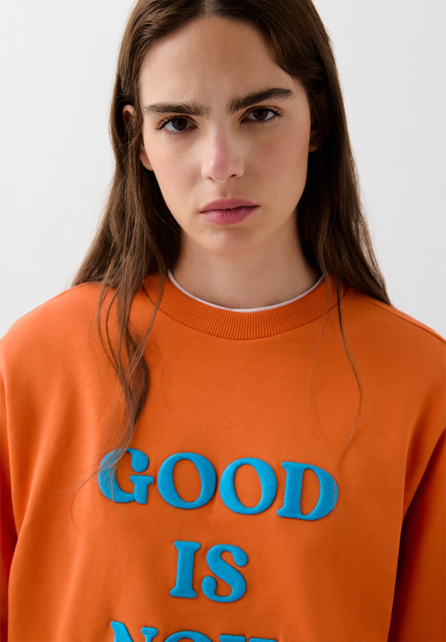 SLOGAN PRINT SWEATSHIRT