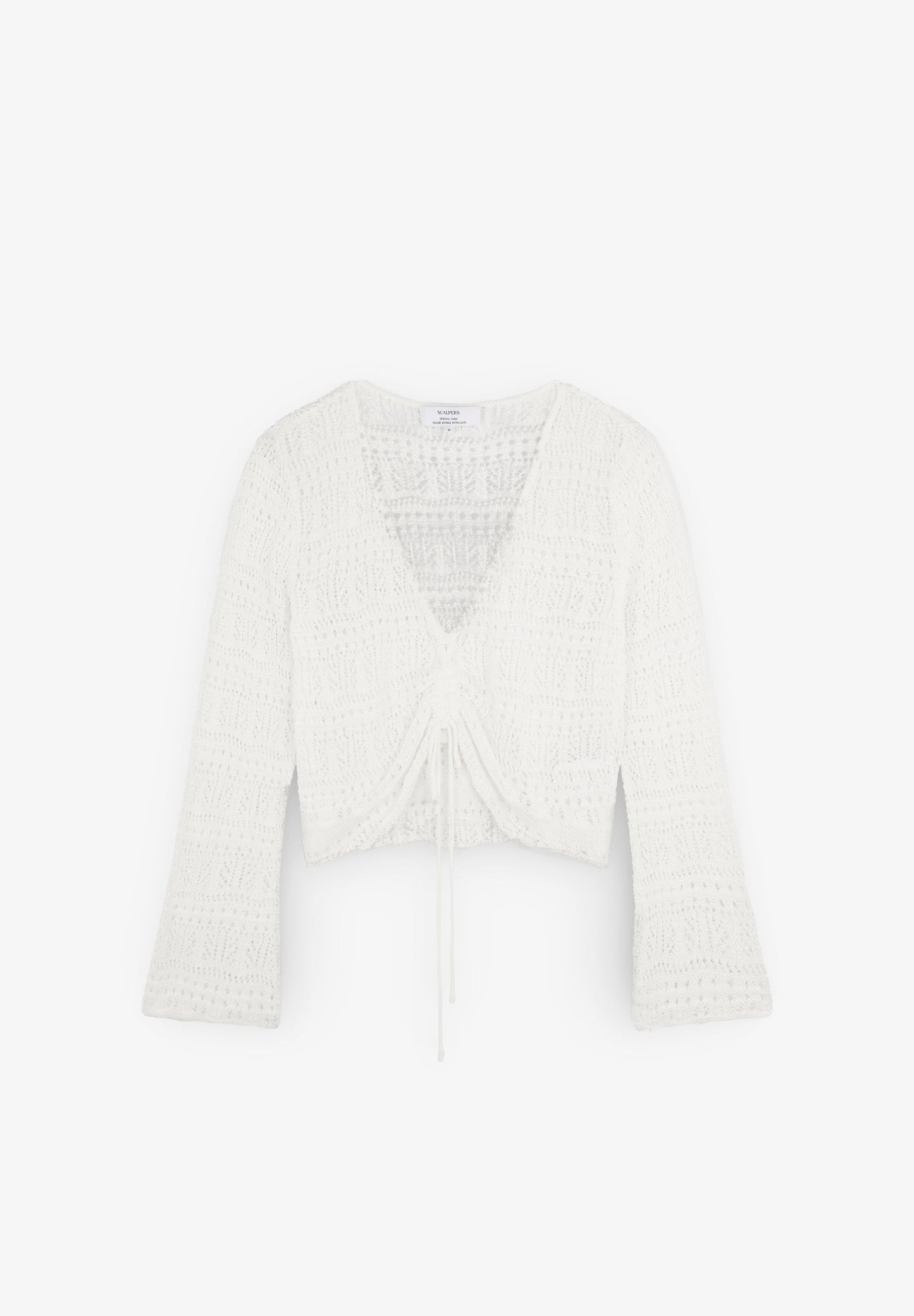 RUCHED KNIT SWEATER