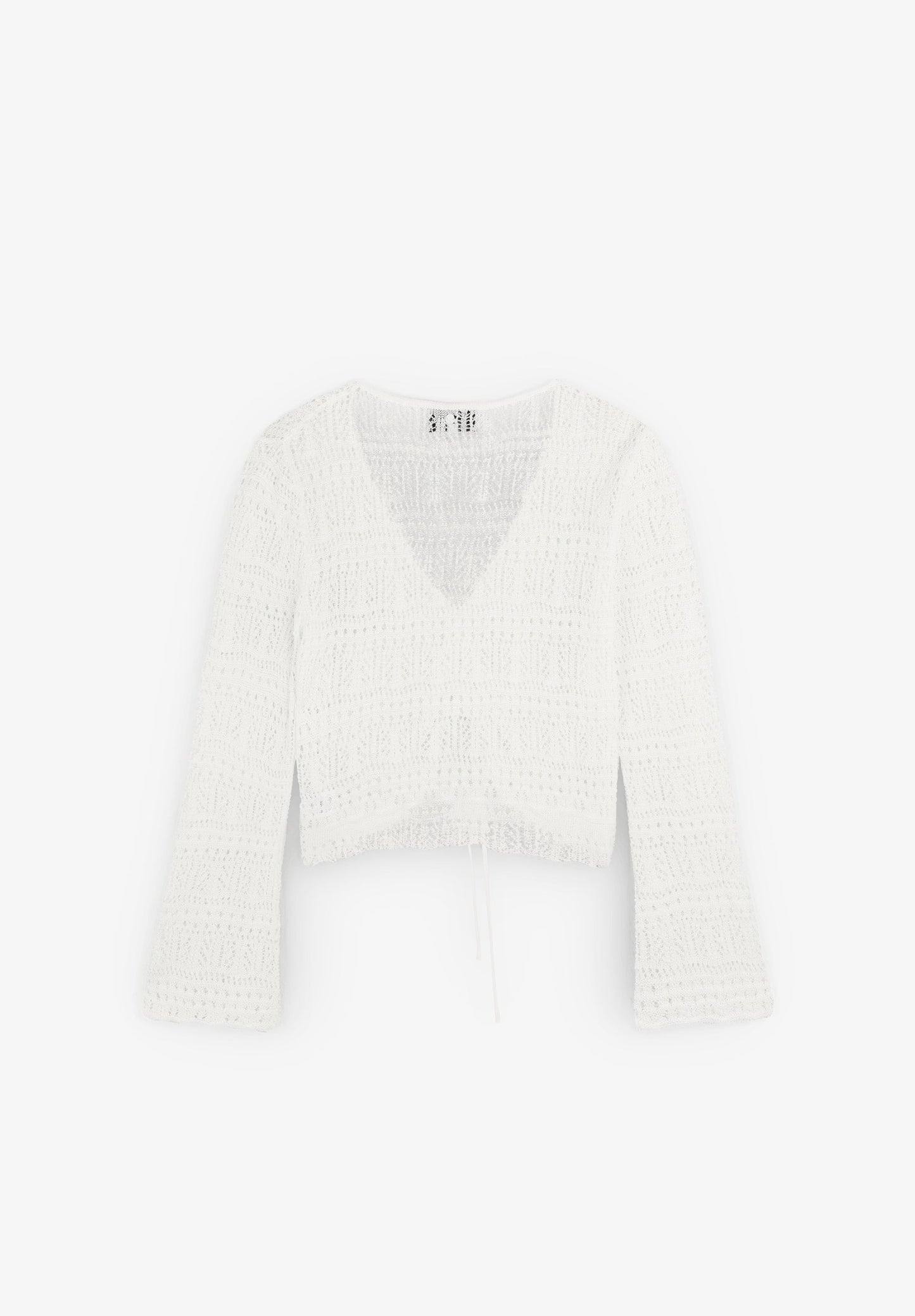 RUCHED KNIT SWEATER
