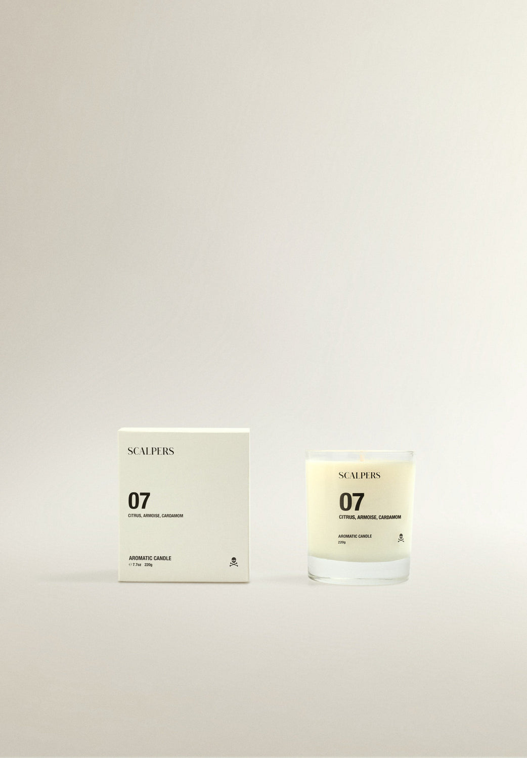 VELA AROMÁTICA 07 220 GR CITRUS, ARMOISE, CARDAMOM - Scalpers