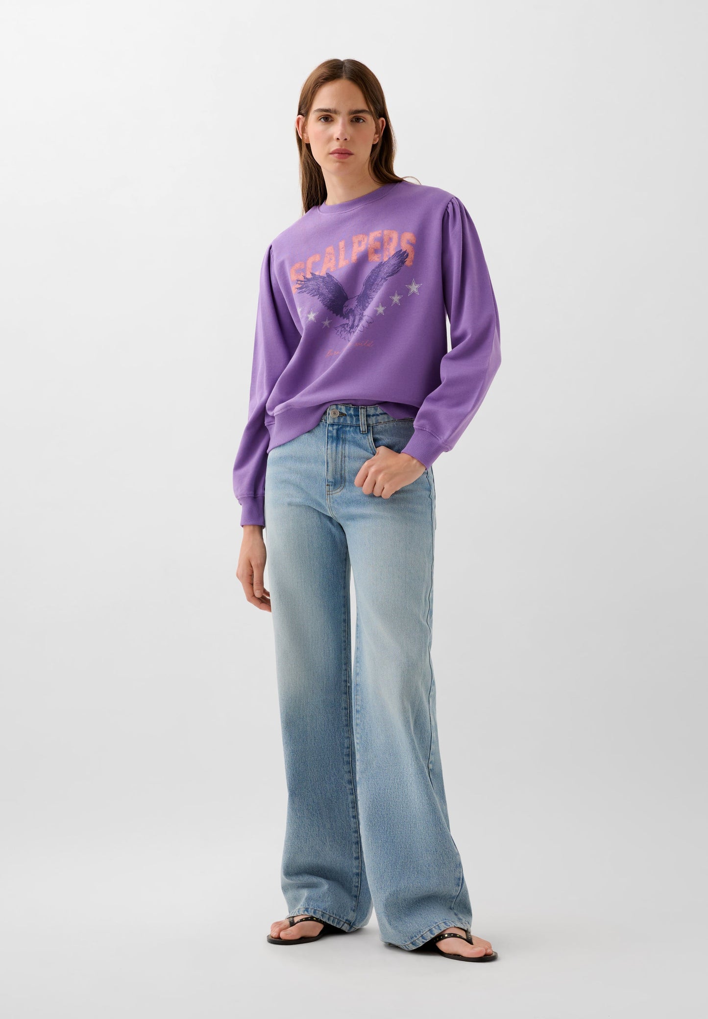 SWEATSHIRT WITH FADED PRINT