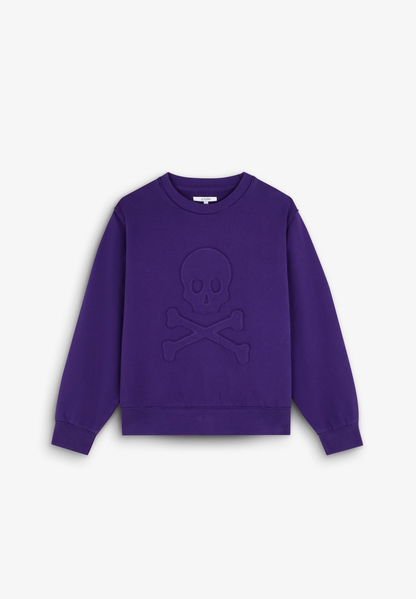 SWEATSHIRT WITH FRONT RAISED SKULL