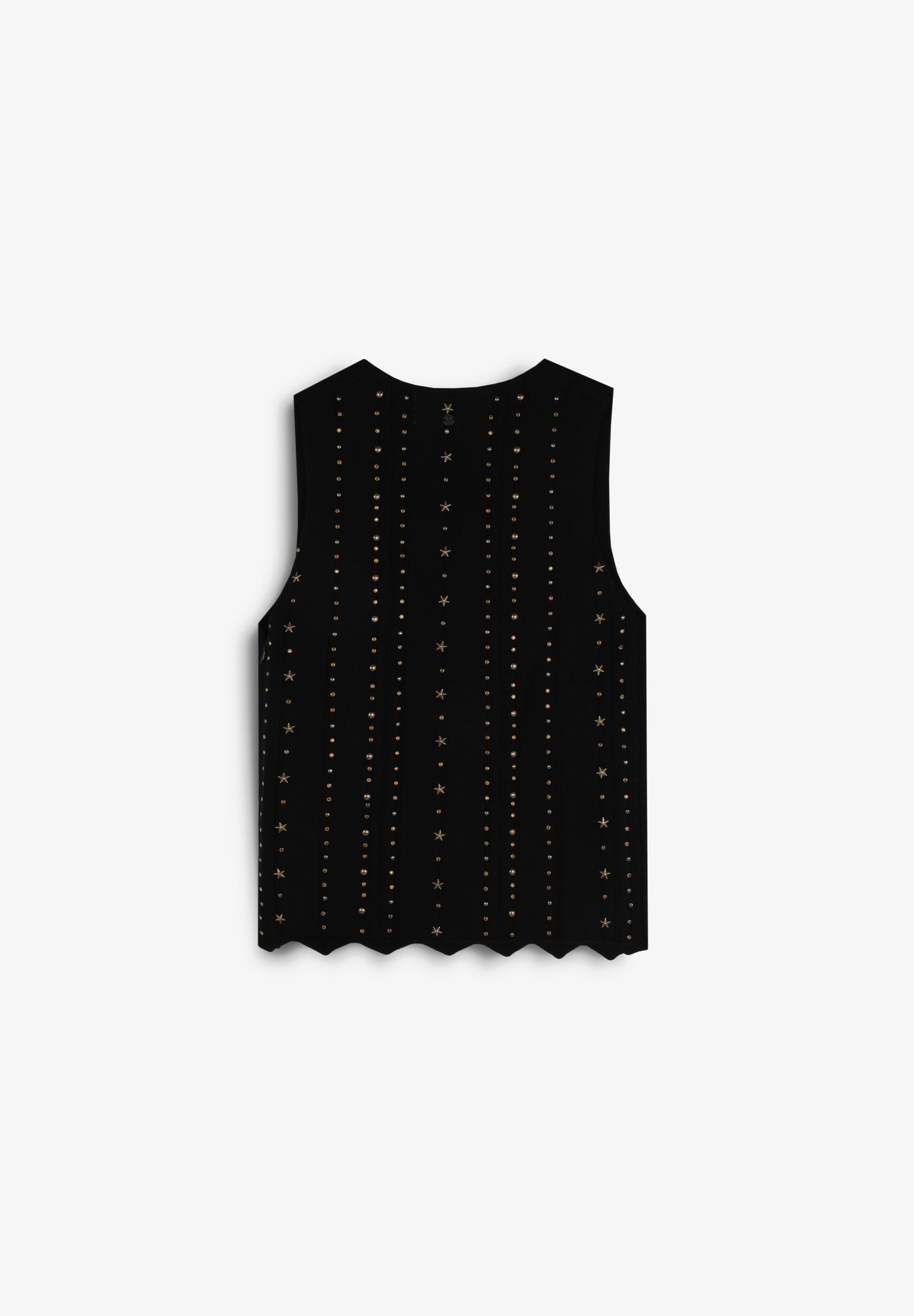 KNIT TOP WITH SEQUINNED DETAIL