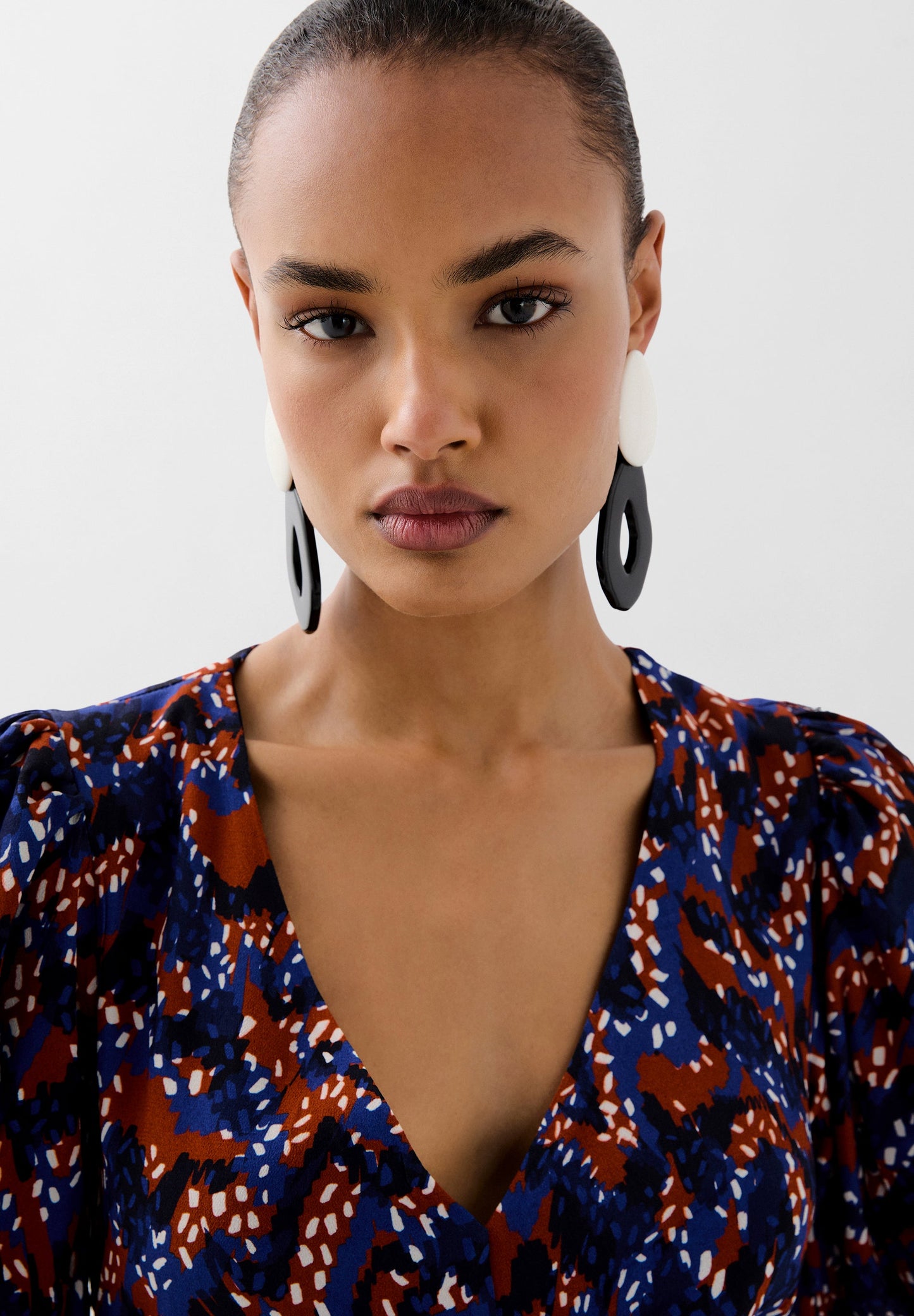 ROBE IMPRIMÉE FRONCÉE DEVANT
