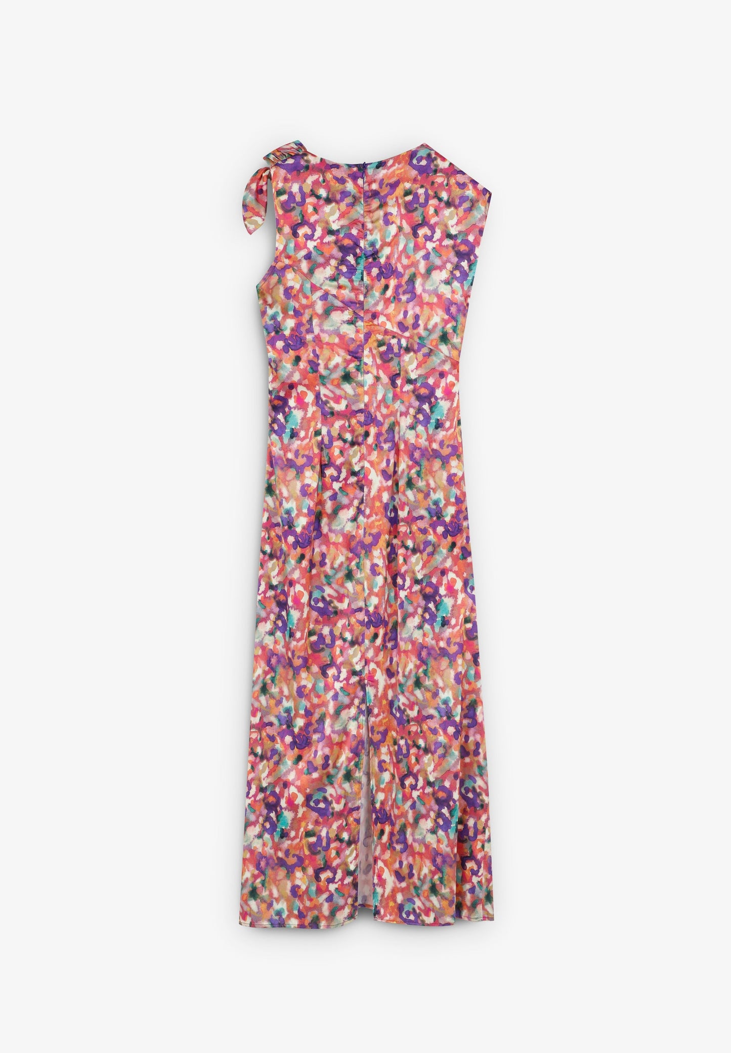 MIDI DRESS WITH NECKLINE DETAIL