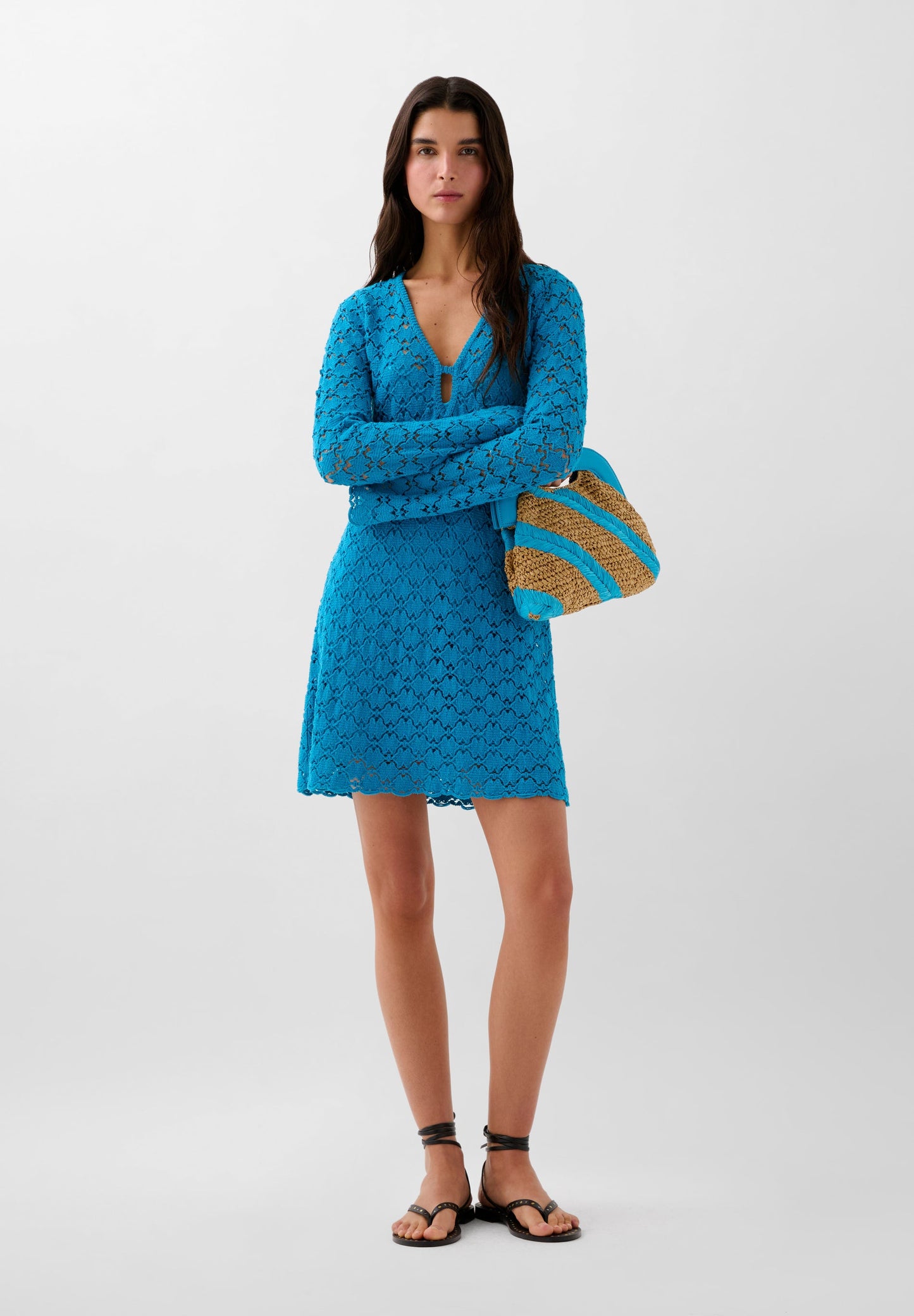 MINI CROCHET DRESS