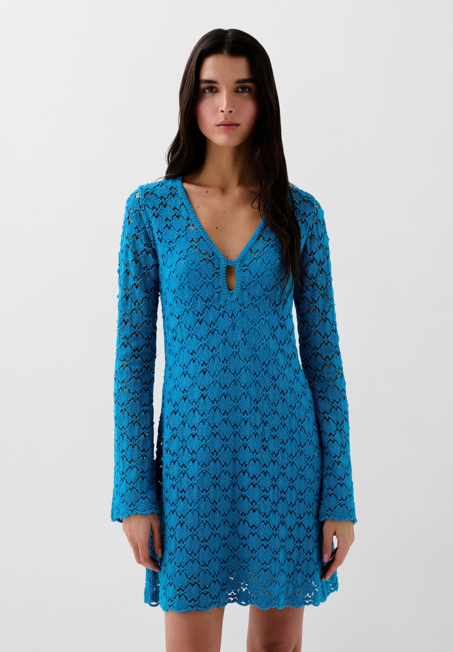 MINI CROCHET DRESS
