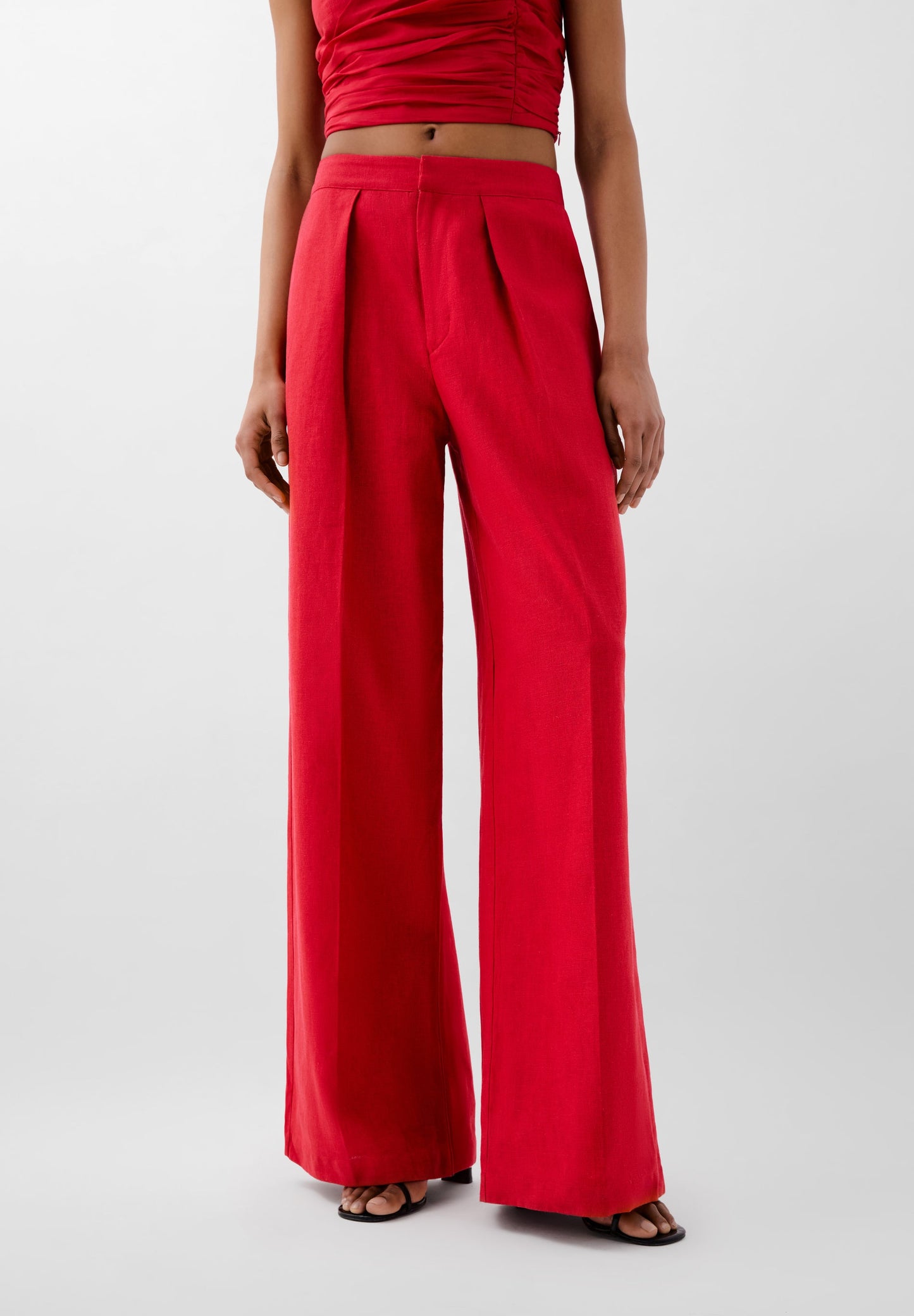 DART LINEN TROUSERS