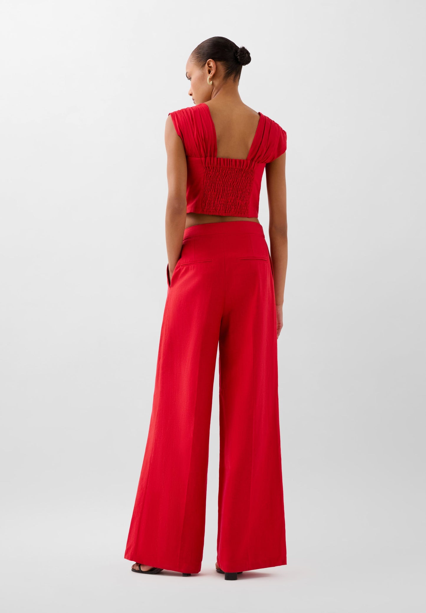 DART LINEN TROUSERS