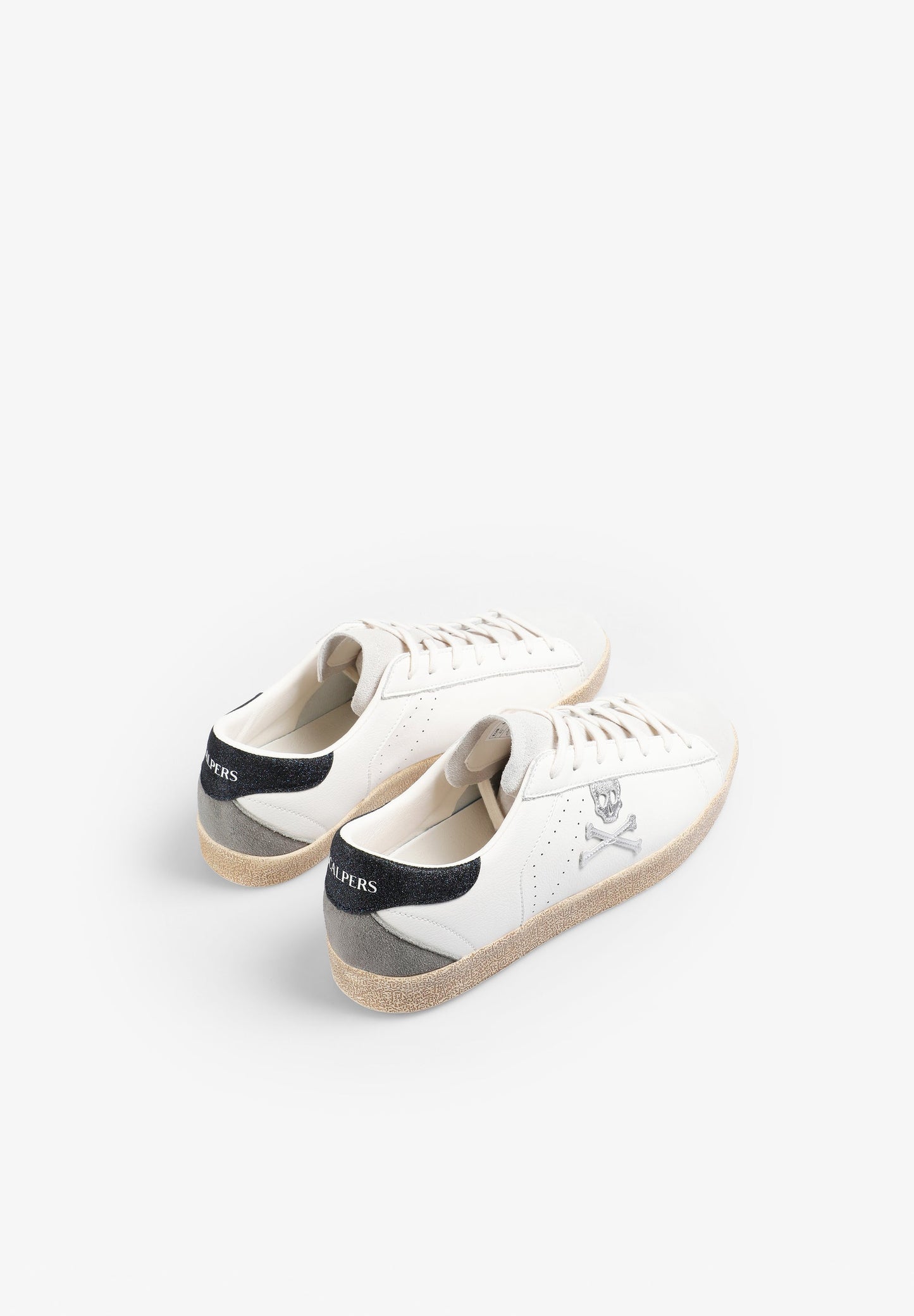 LOW TOP SNEAKERS WITH ANIMAL PRINT SKULL
